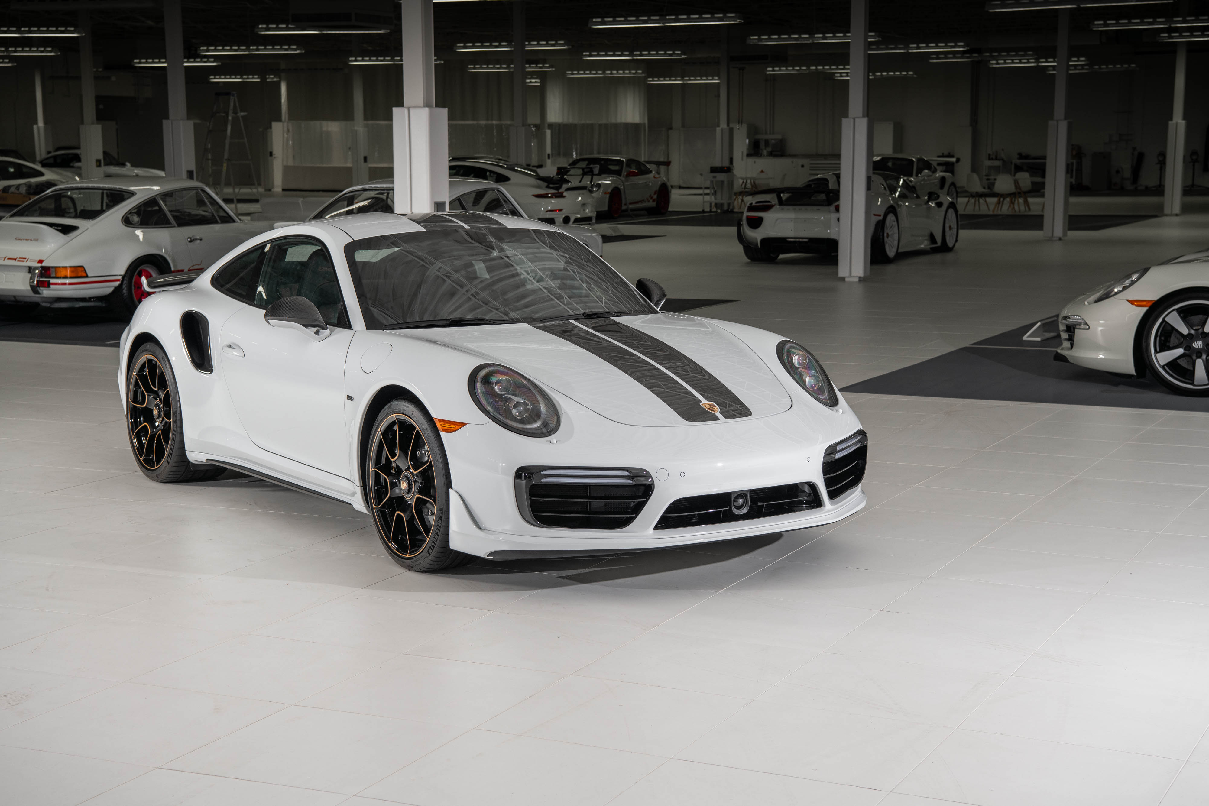 2018 Porsche 911 Turbo S Exclusive Series Coupe in Carrara White Metallic