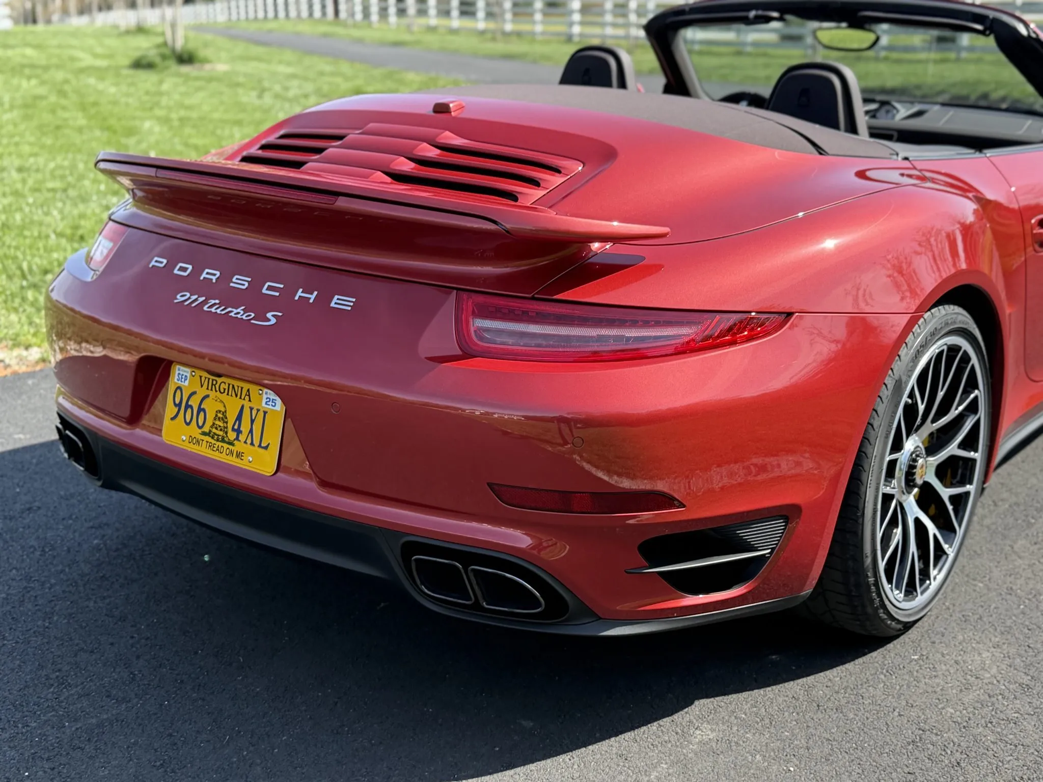 2014 Porsche 911 Turbo S Cabriolet in Amaranth Red Metallic