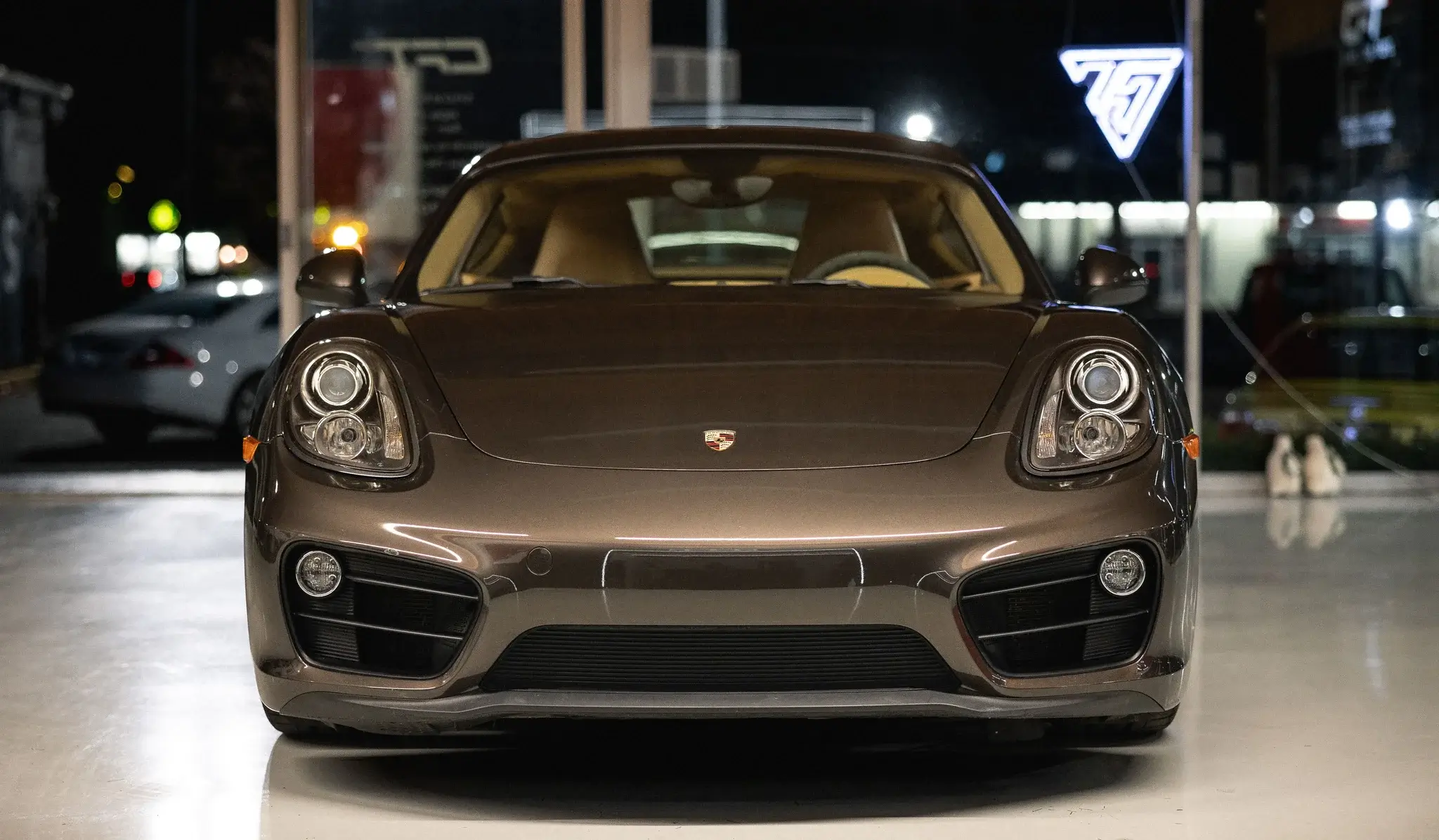2015 Porsche Cayman in Anthracite Brown Metallic