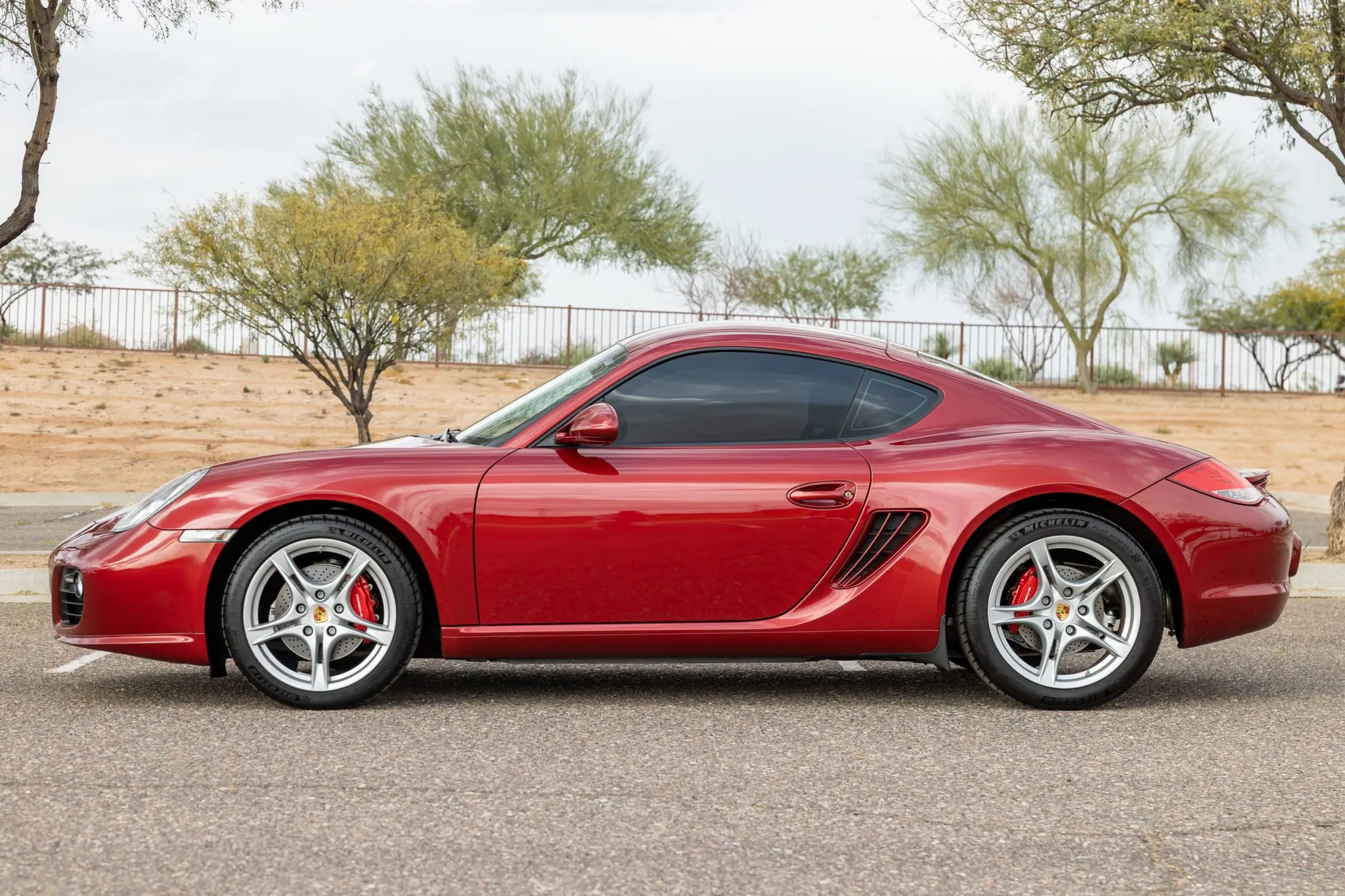 2009 Porsche Cayman S in Ruby Red Metallic