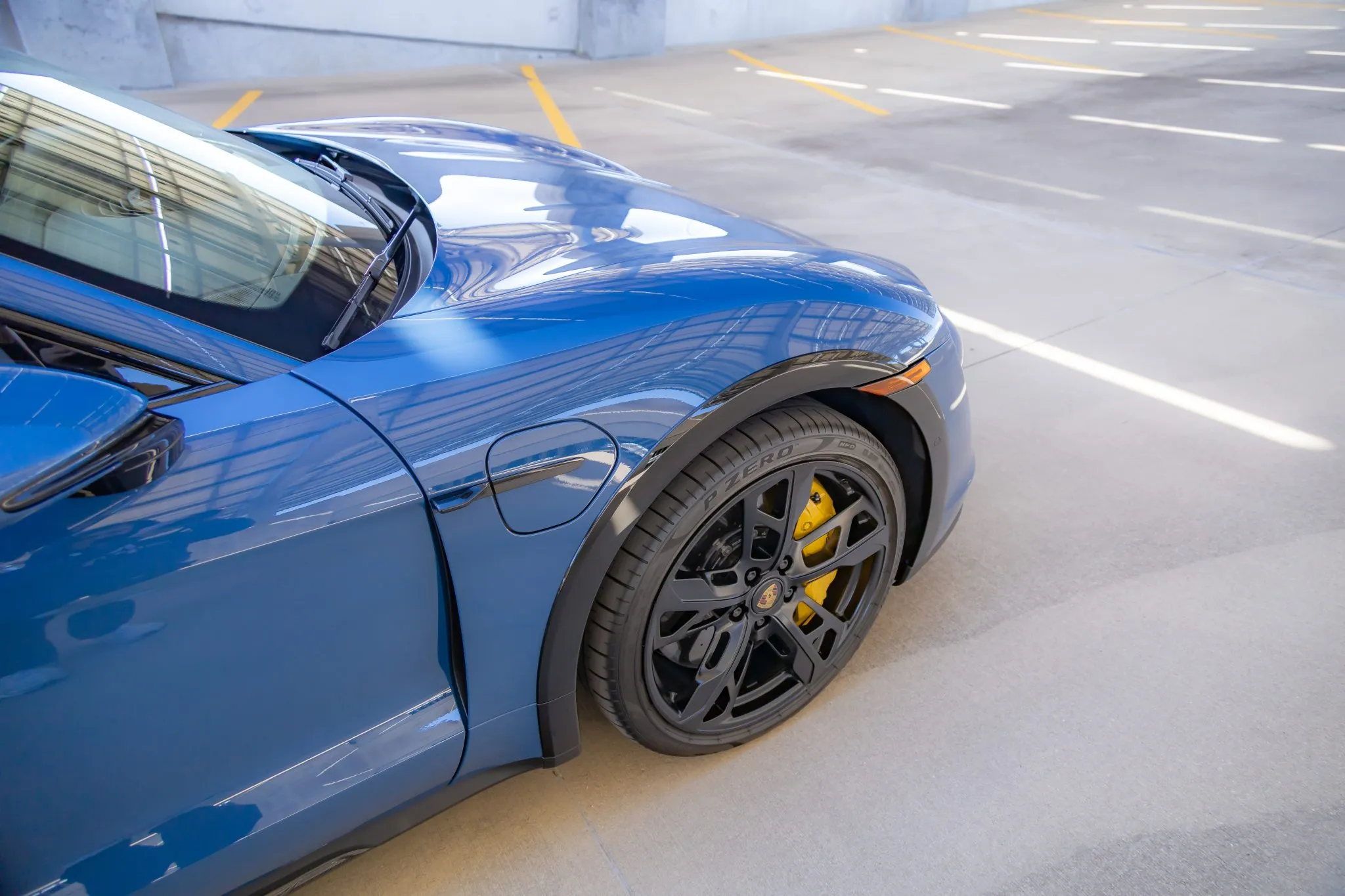 2022 Porsche Taycan Turbo S Cross Turismo in Neptune Blue