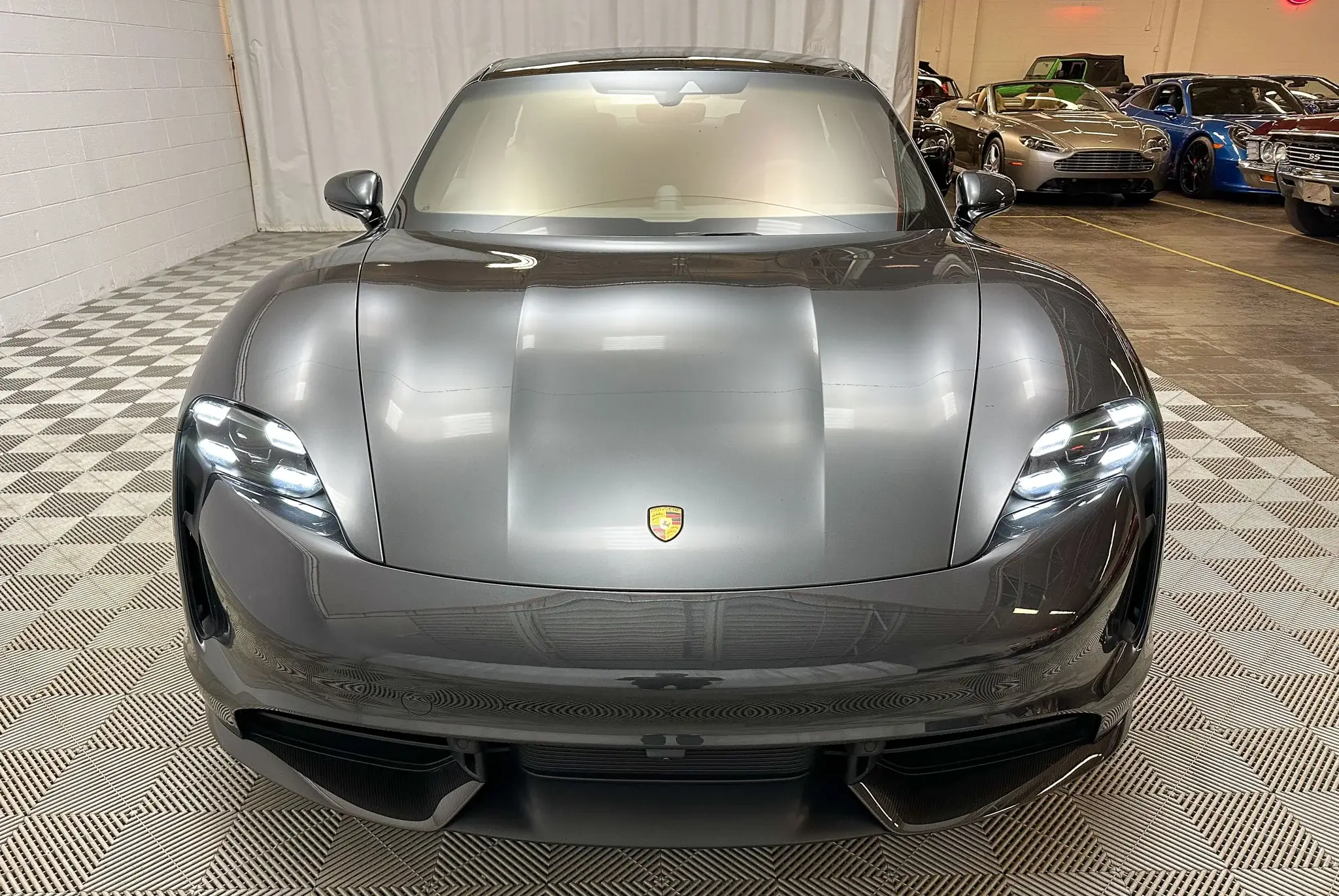 2021 Porsche Taycan Turbo S in Volcano Grey Metallic