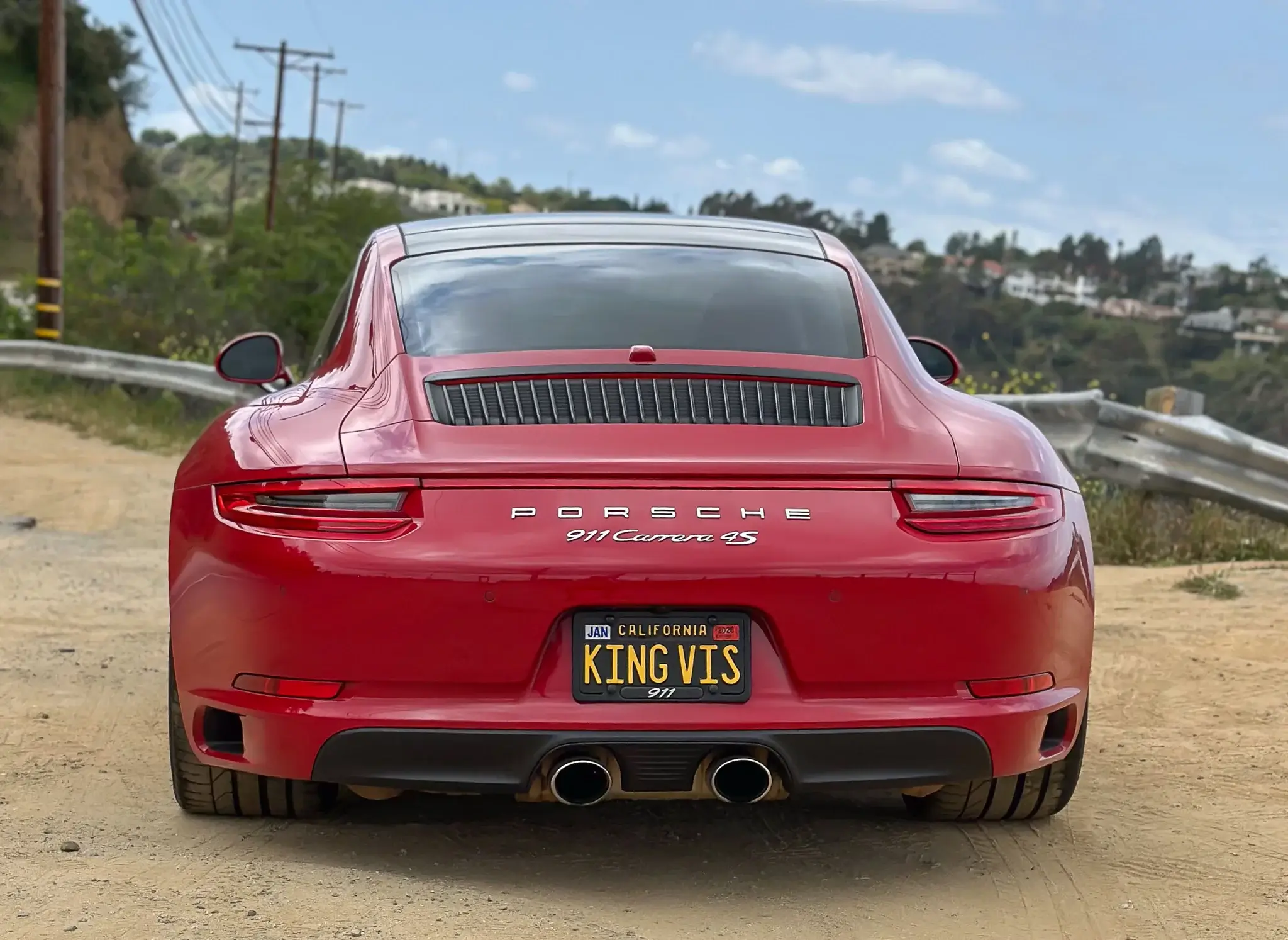 2018 Porsche 911 Carrera 4S Coupe in Carmine Red