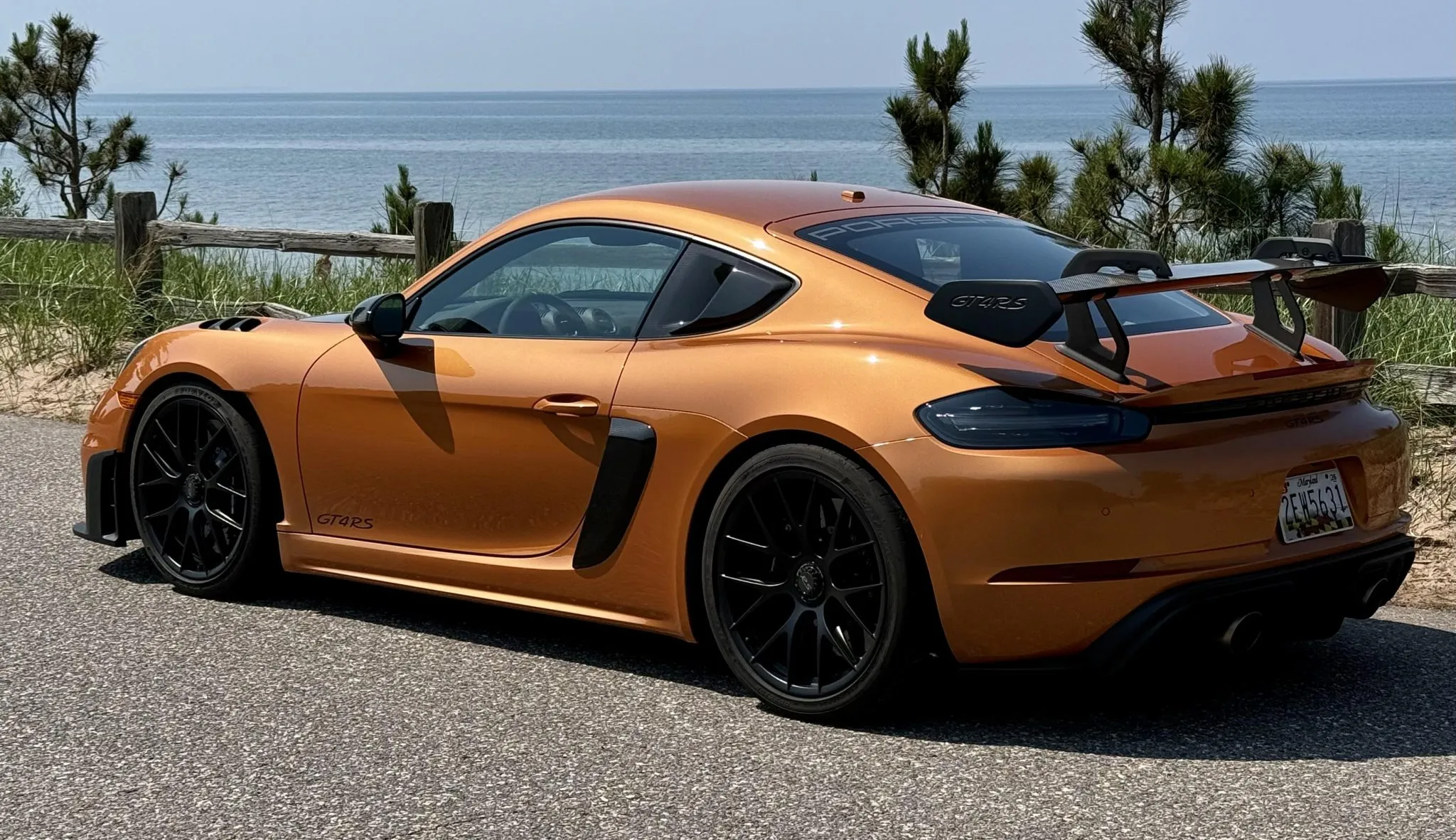 2023 Porsche 718 Cayman GT4 RS Weissach in Nordic Gold Metallic