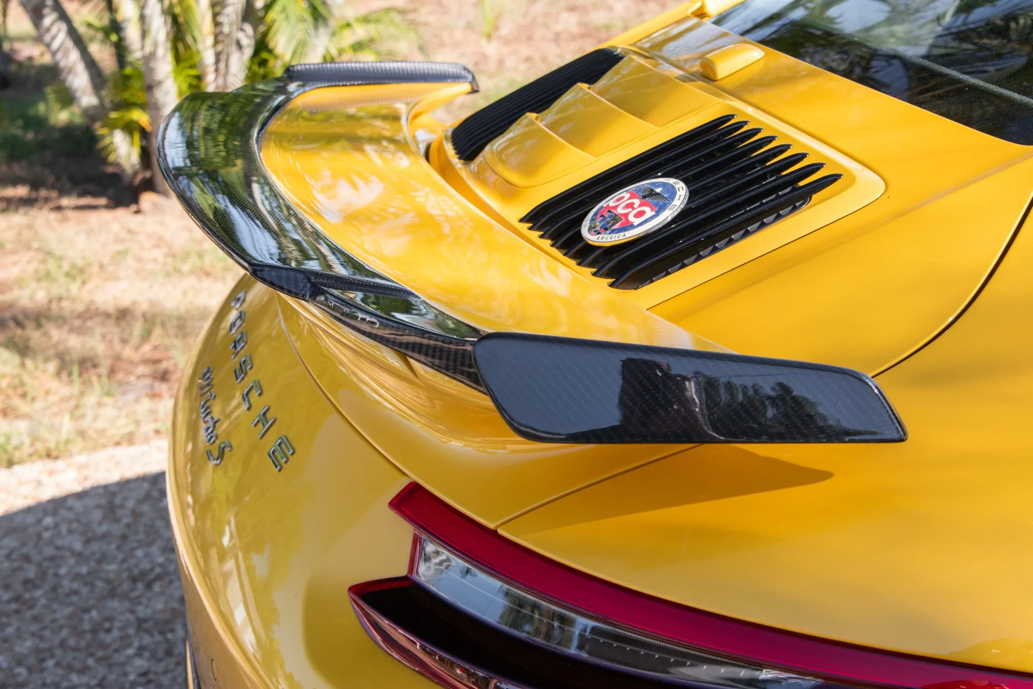 2018 Porsche 911 Turbo S Coupe in Saffron Yellow Metallic