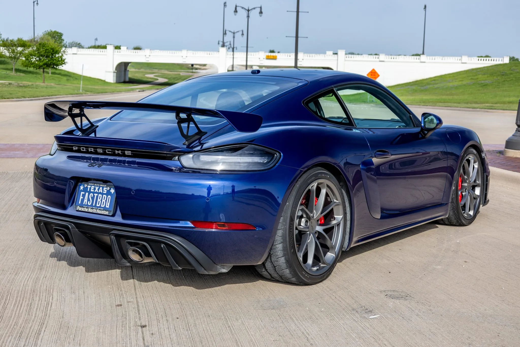 2021 Porsche 718 Cayman GT4 in Gentian Blue Metallic