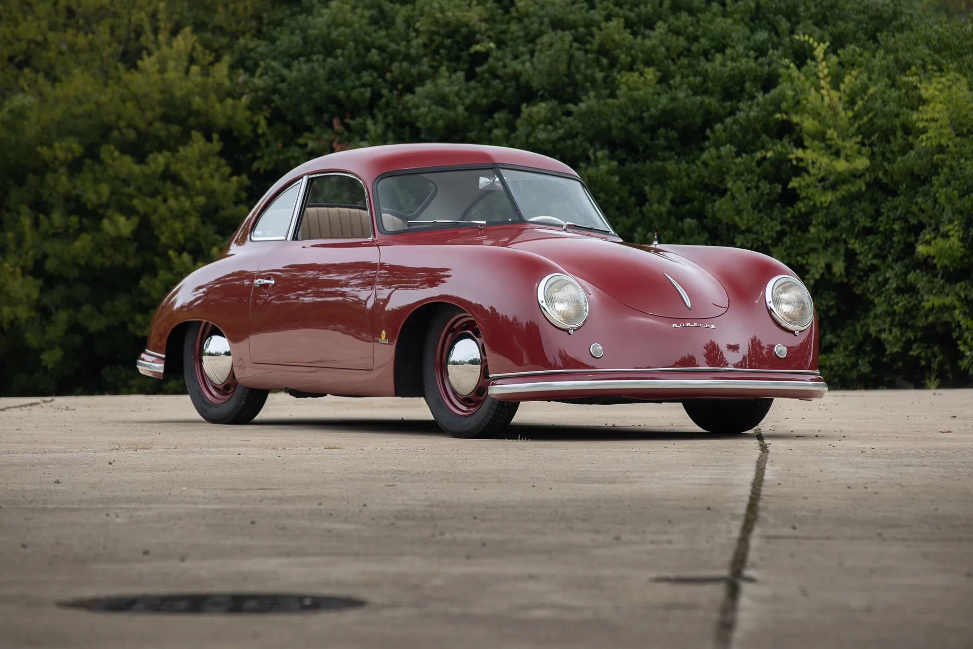 1951 Porsche 356 Pre-A Split-Window Coupe in Maroon