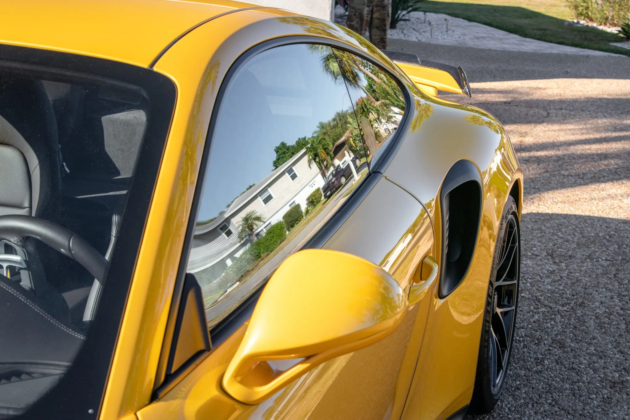 2018 Porsche 911 Turbo S Coupe in Saffron Yellow Metallic