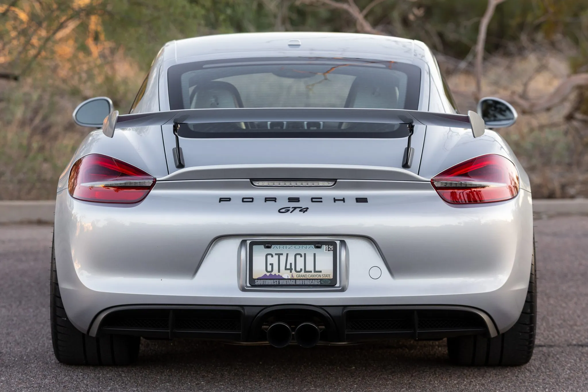 2016 Porsche Cayman GT4 in Rhodium Silver Metallic