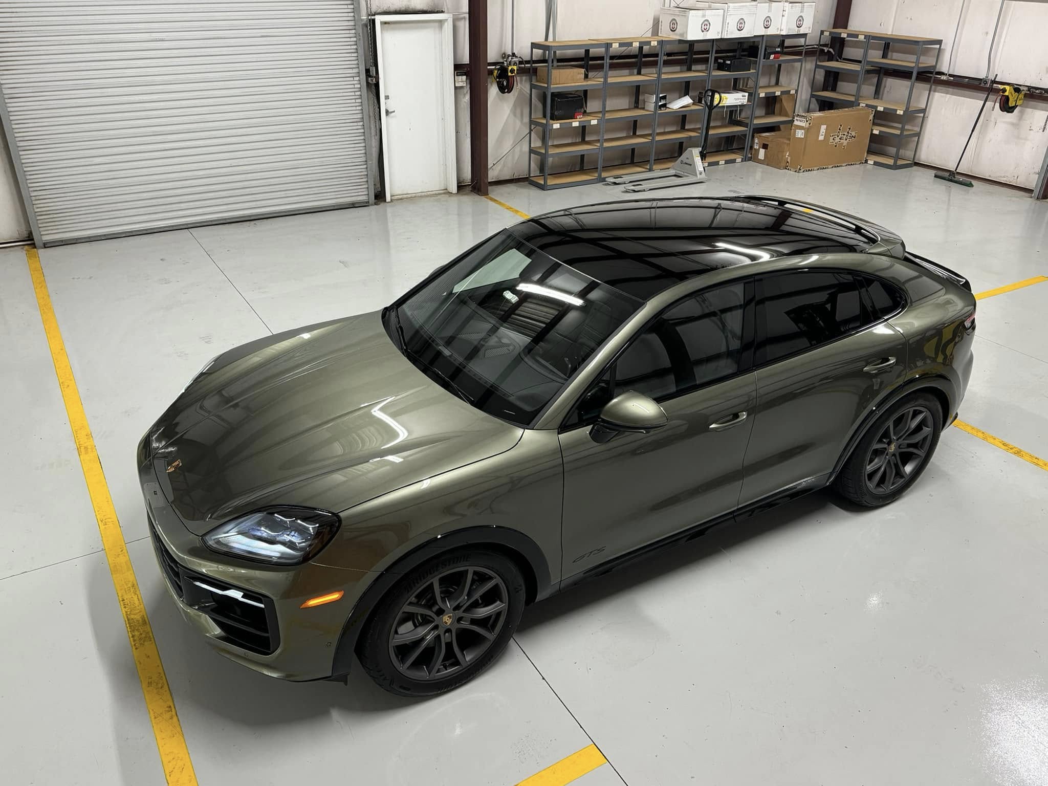2024 Porsche Cayenne GTS in Light Oak Green Metallic 