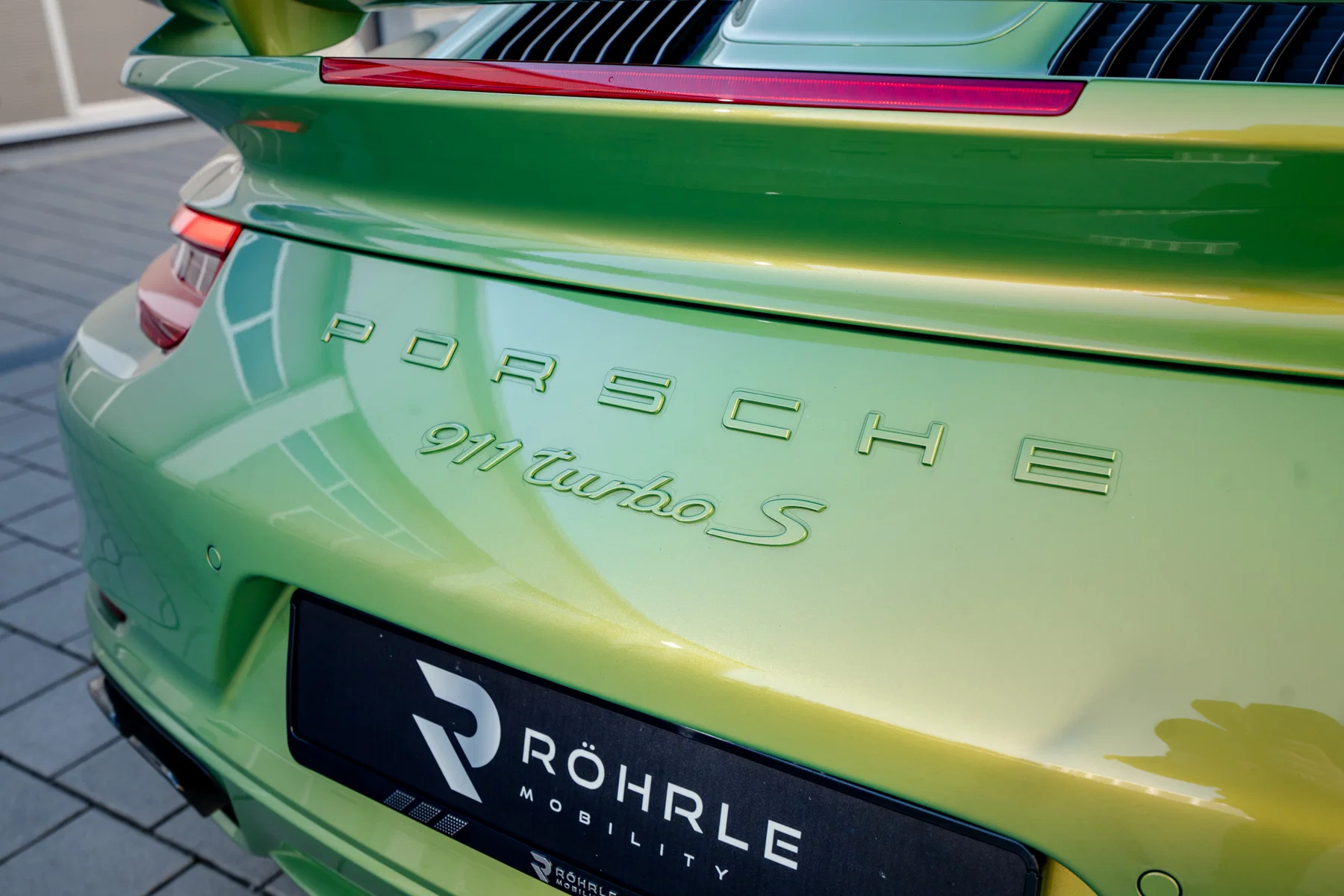 2017 Porsche 911 Turbo S in Python Green Chromaflair