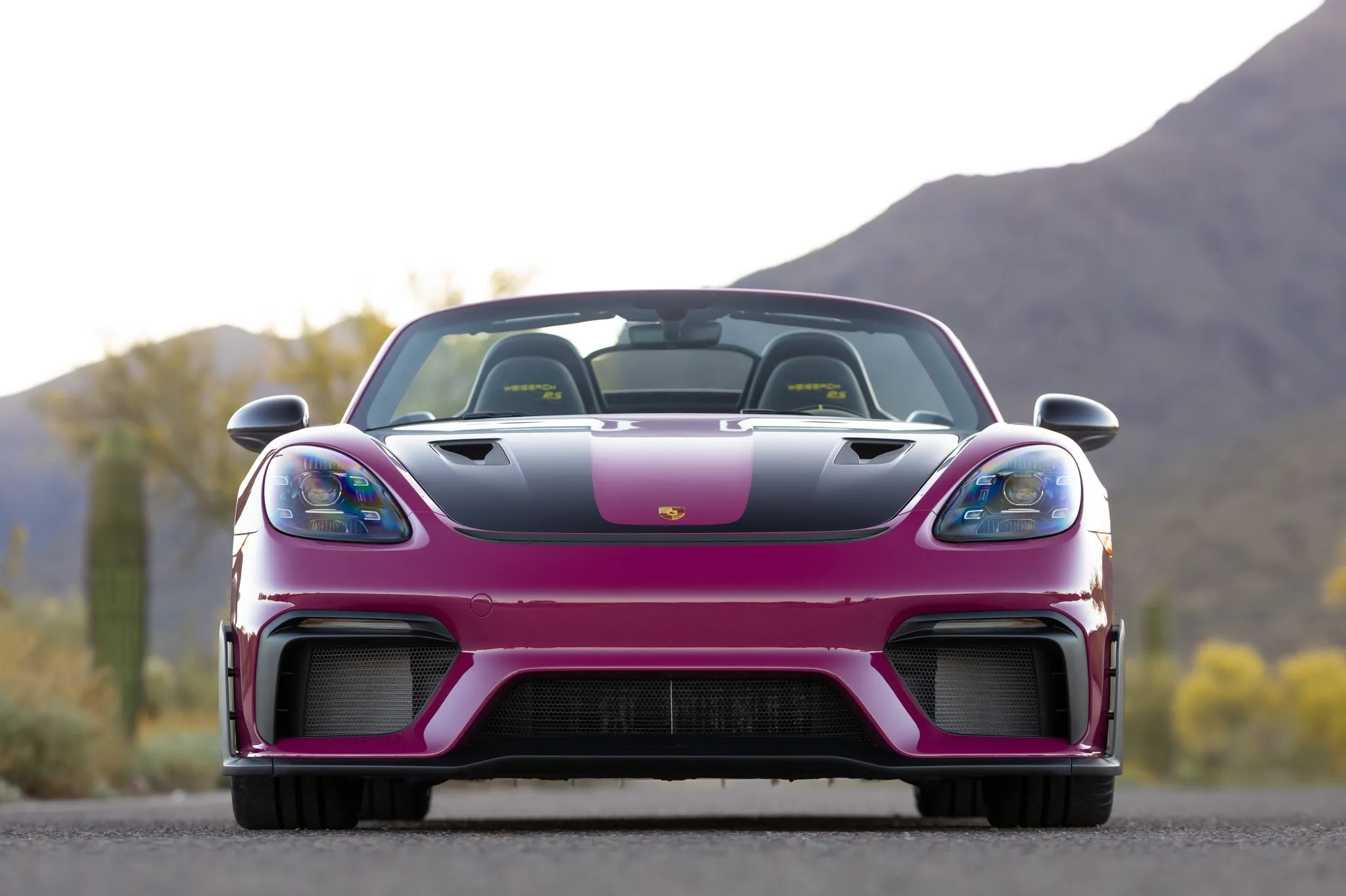 2024 Porsche 718 Spyder RS Weissach in Ruby Star Neo