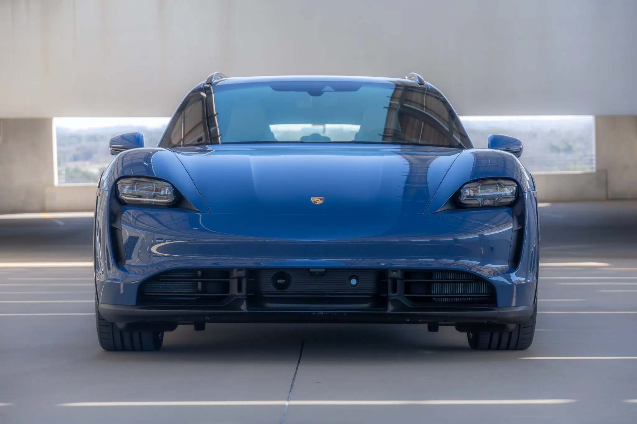 2022 Porsche Taycan Turbo S Cross Turismo in Neptune Blue
