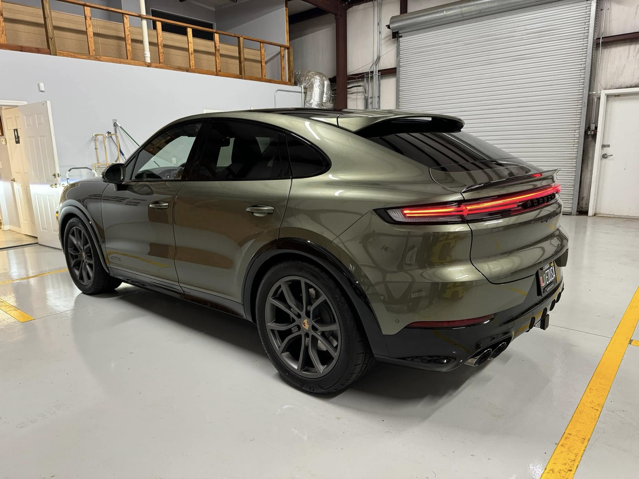 2024 Porsche Cayenne GTS in Light Oak Green Metallic 