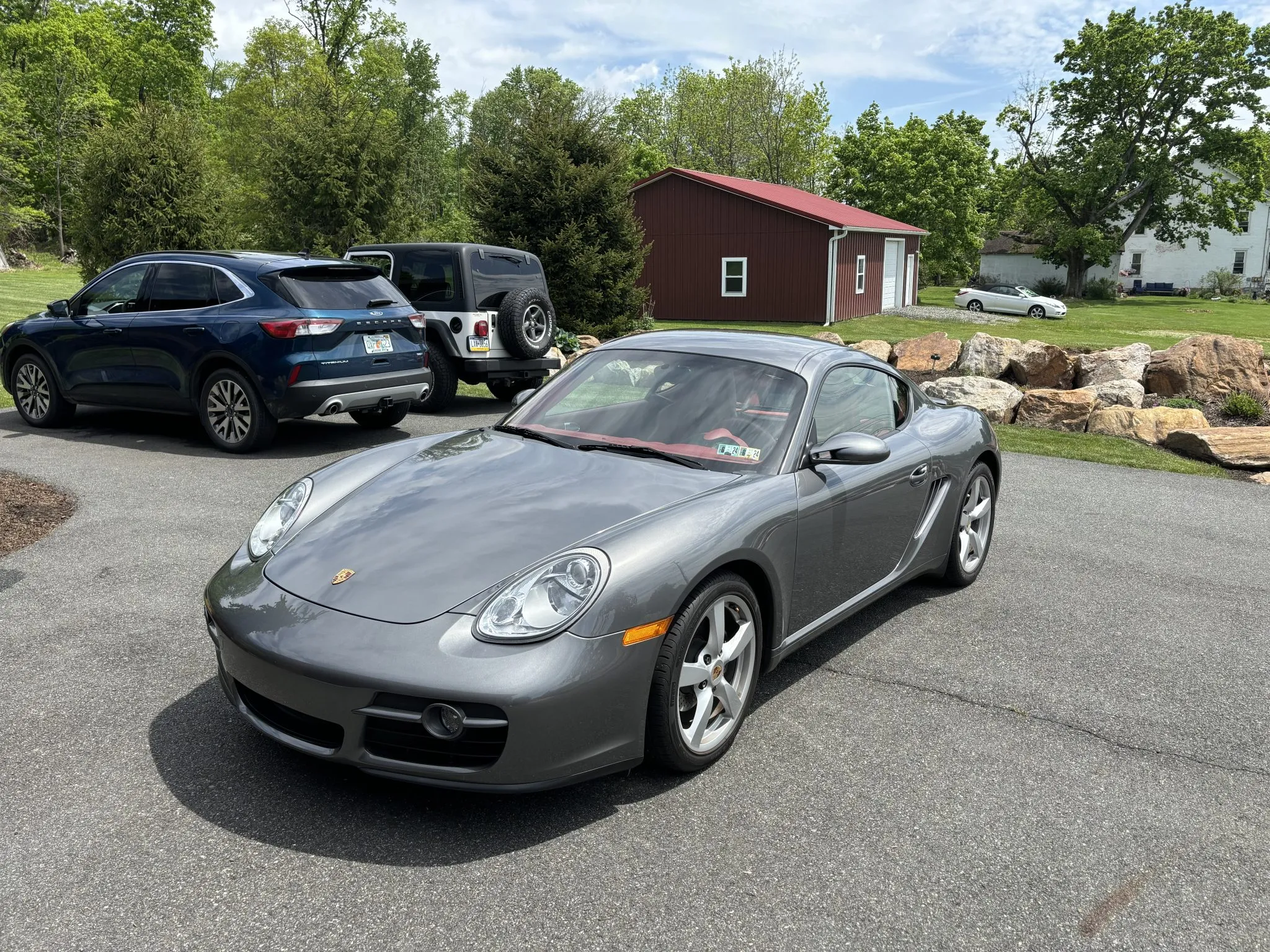 2008 Porsche Cayman in Meteor Grey Metallic