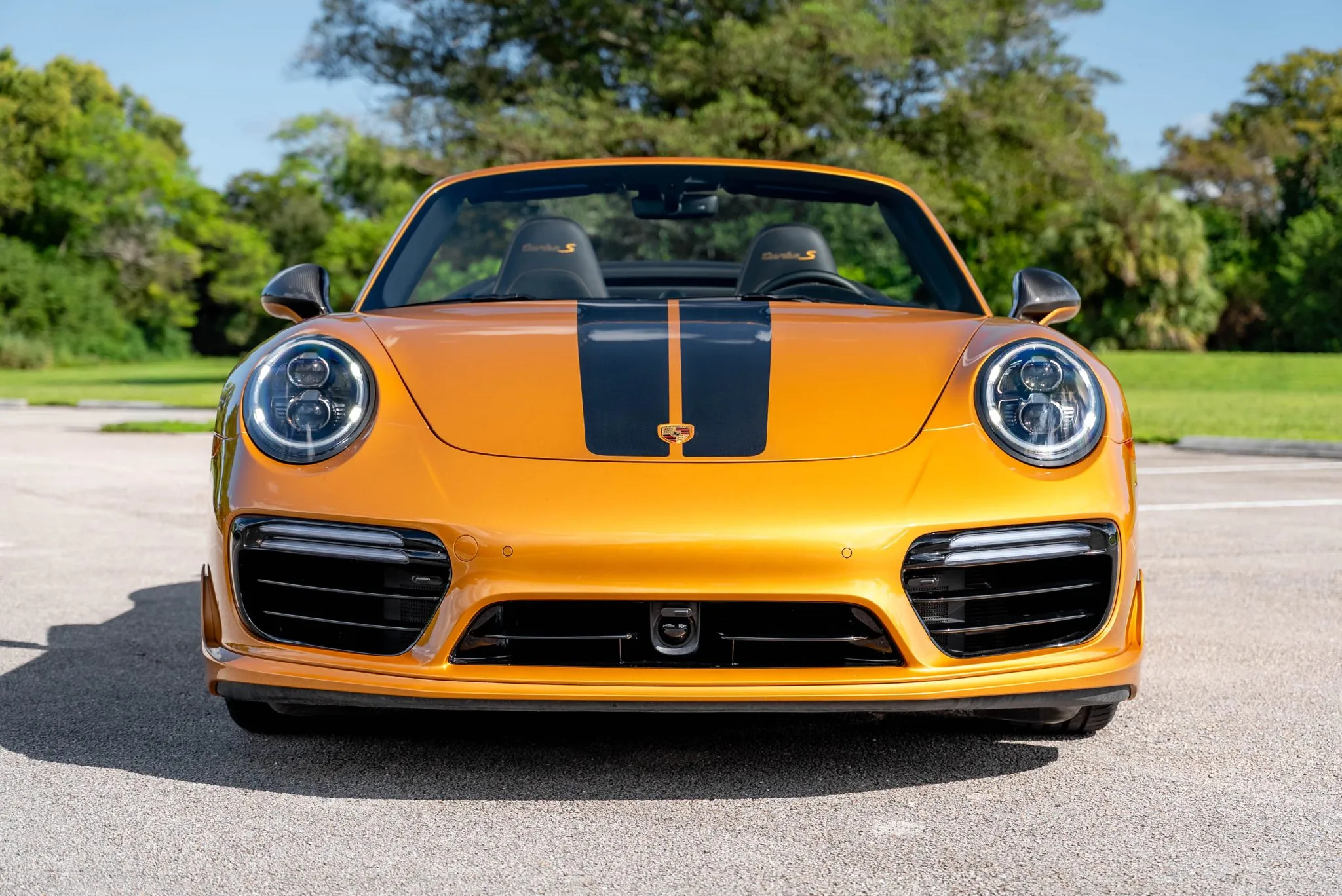 2019 Porsche 911 Turbo S Cabriolet Exclusive Series in Golden Yellow Metallic