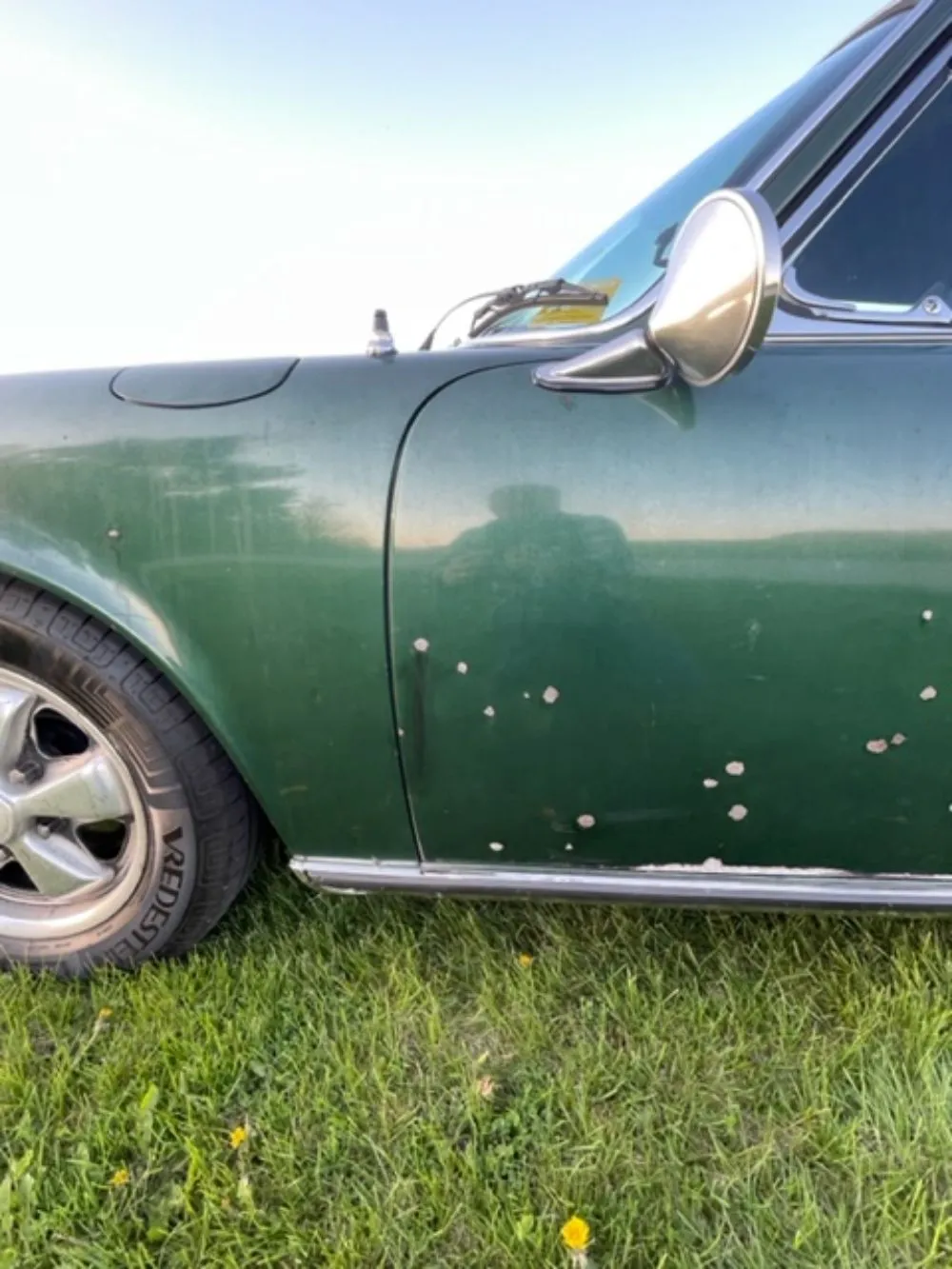 1969 Porsche 911E Targa in Metallic Dark Green