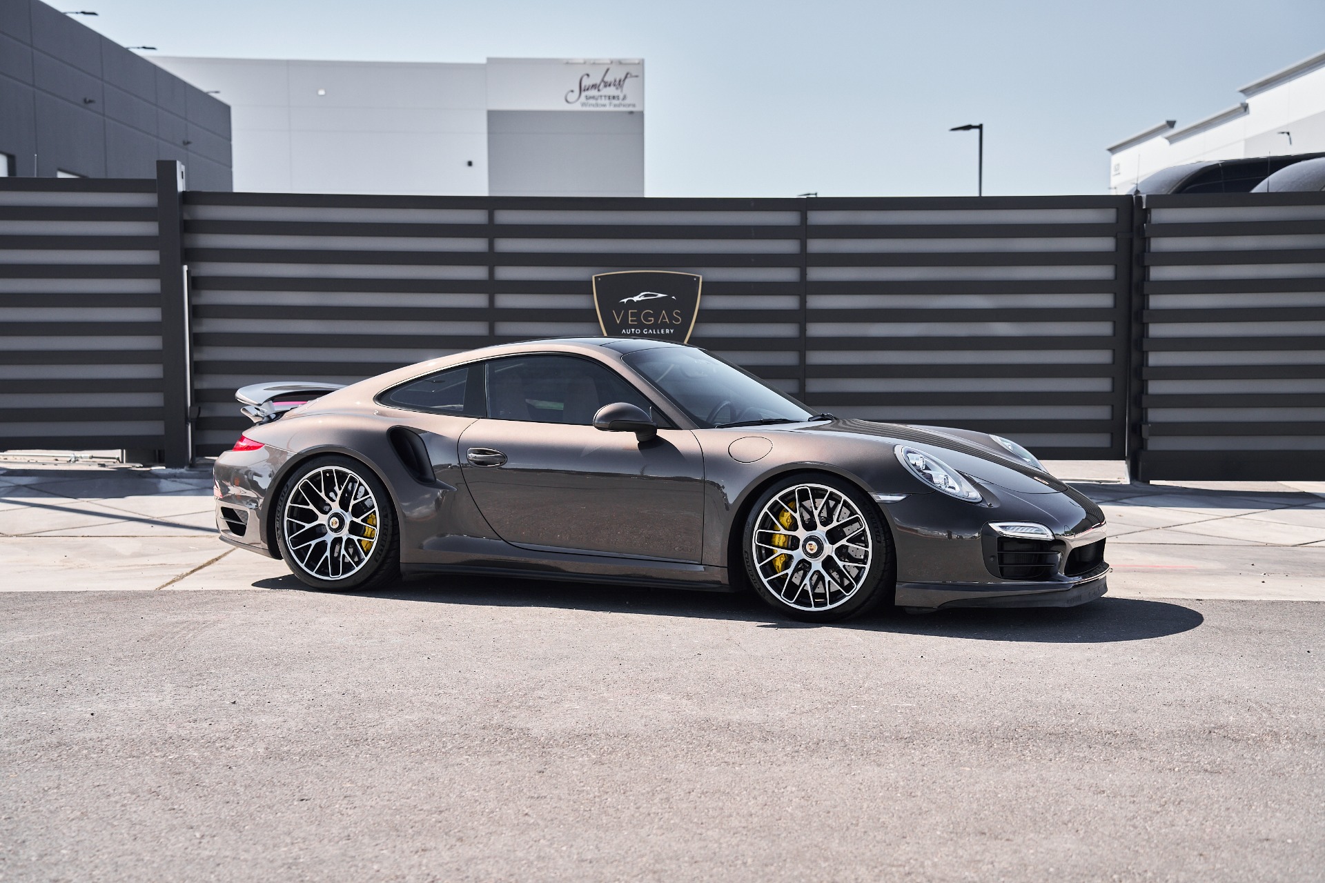 2015 Porsche 911 Turbo S in Anthracite Brown Metallic
