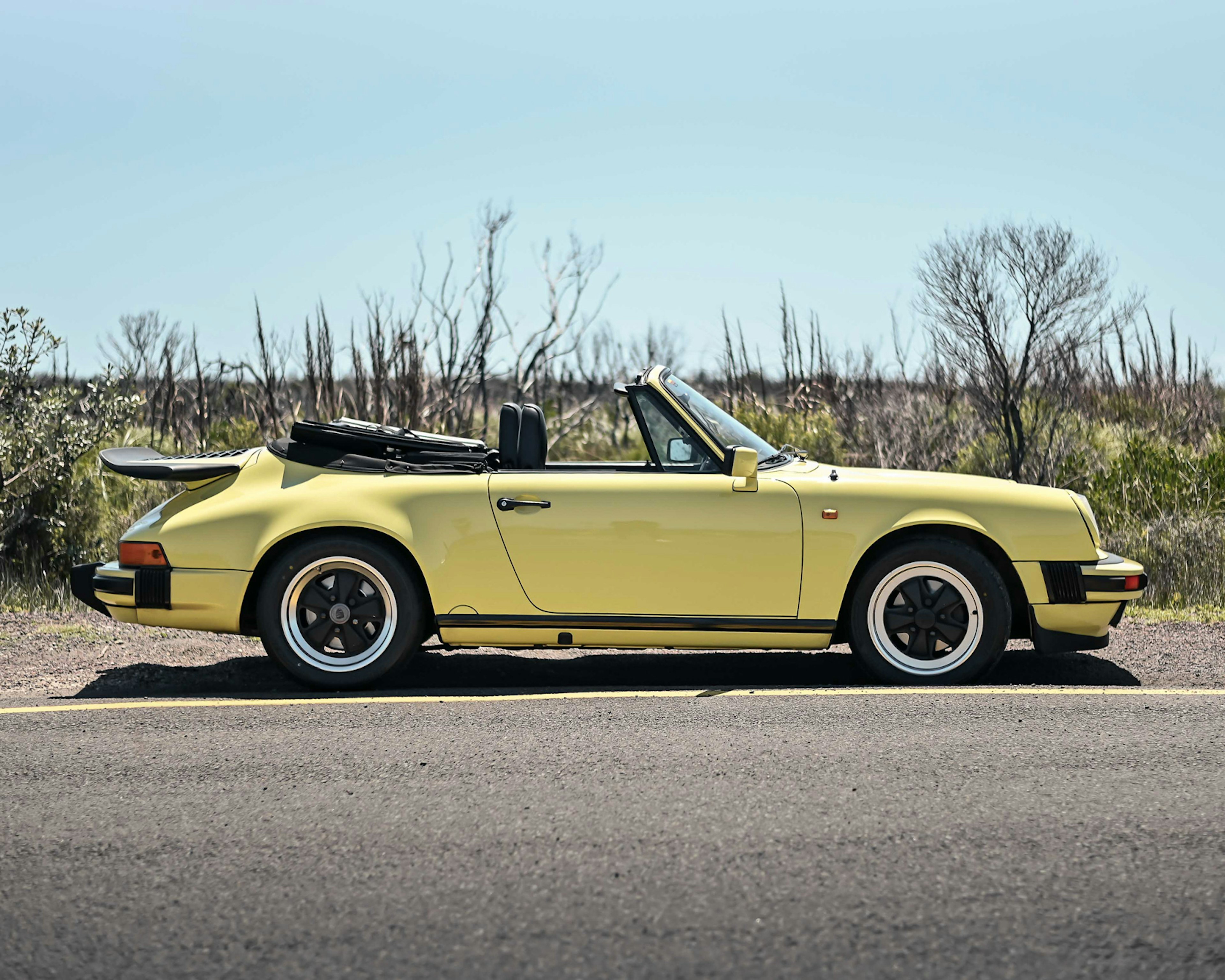 1987 Porsche 911 Carrera 3.2 Cabriolet in Summer Yellow