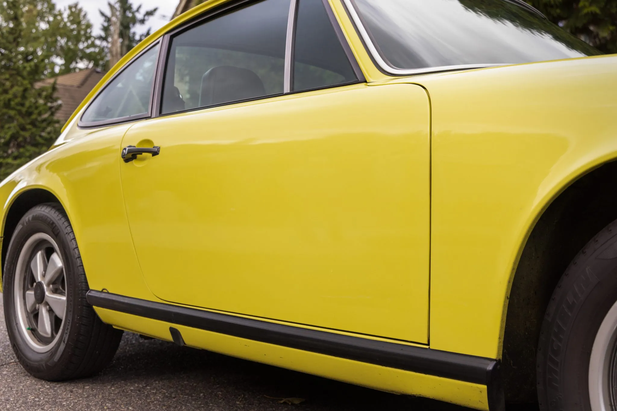 1977 Porsche 911S Coupe in Light Yellow