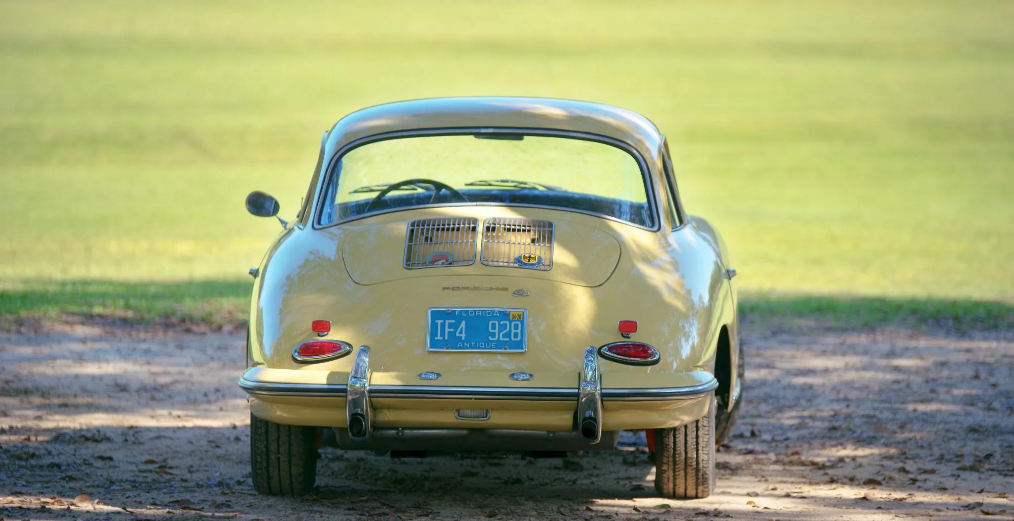 1962 Porsche 356B Karmann Notchback Coupe in Champagne Yellow