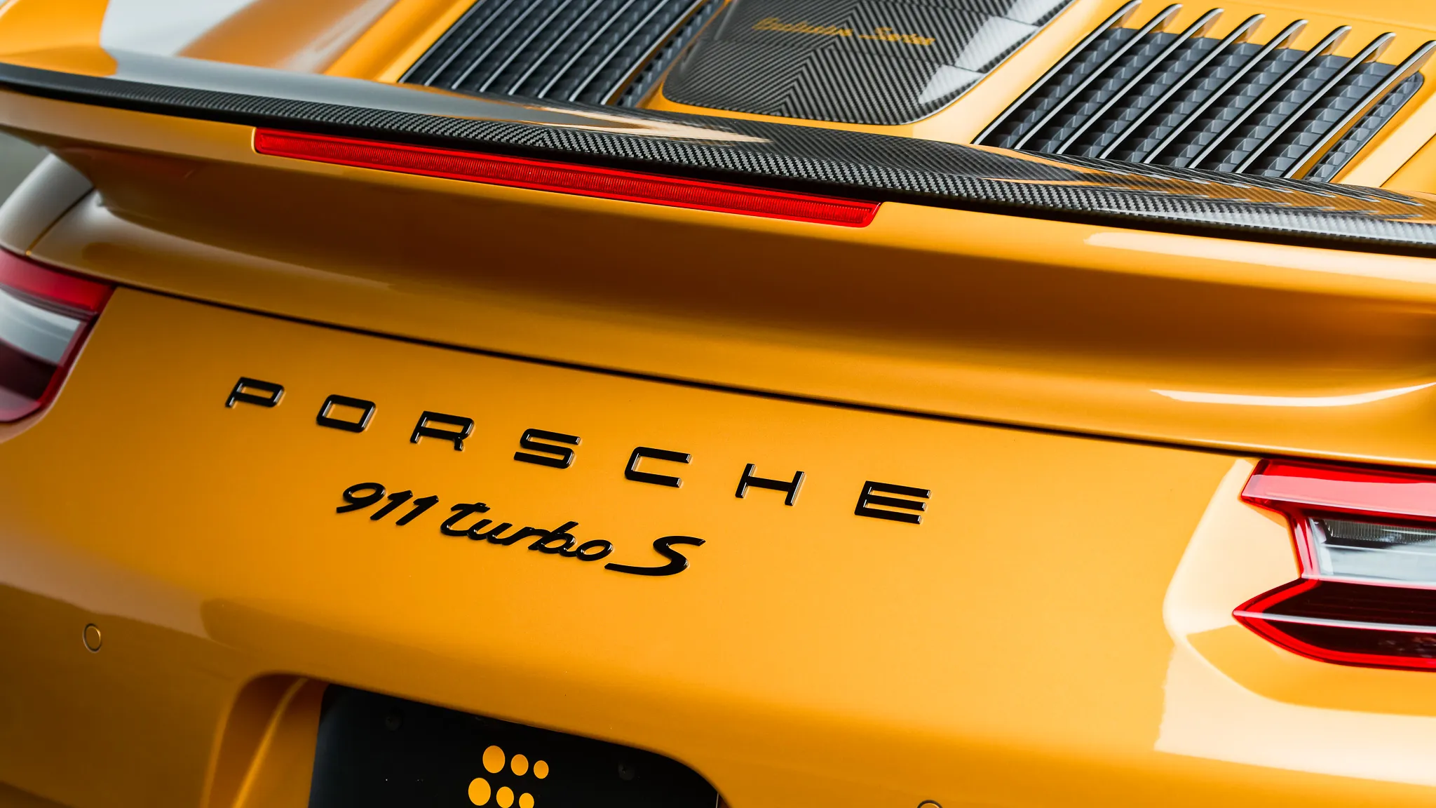 2019 Porsche 911 Turbo S Coupe Exclusive Series in Golden Yellow Metallic