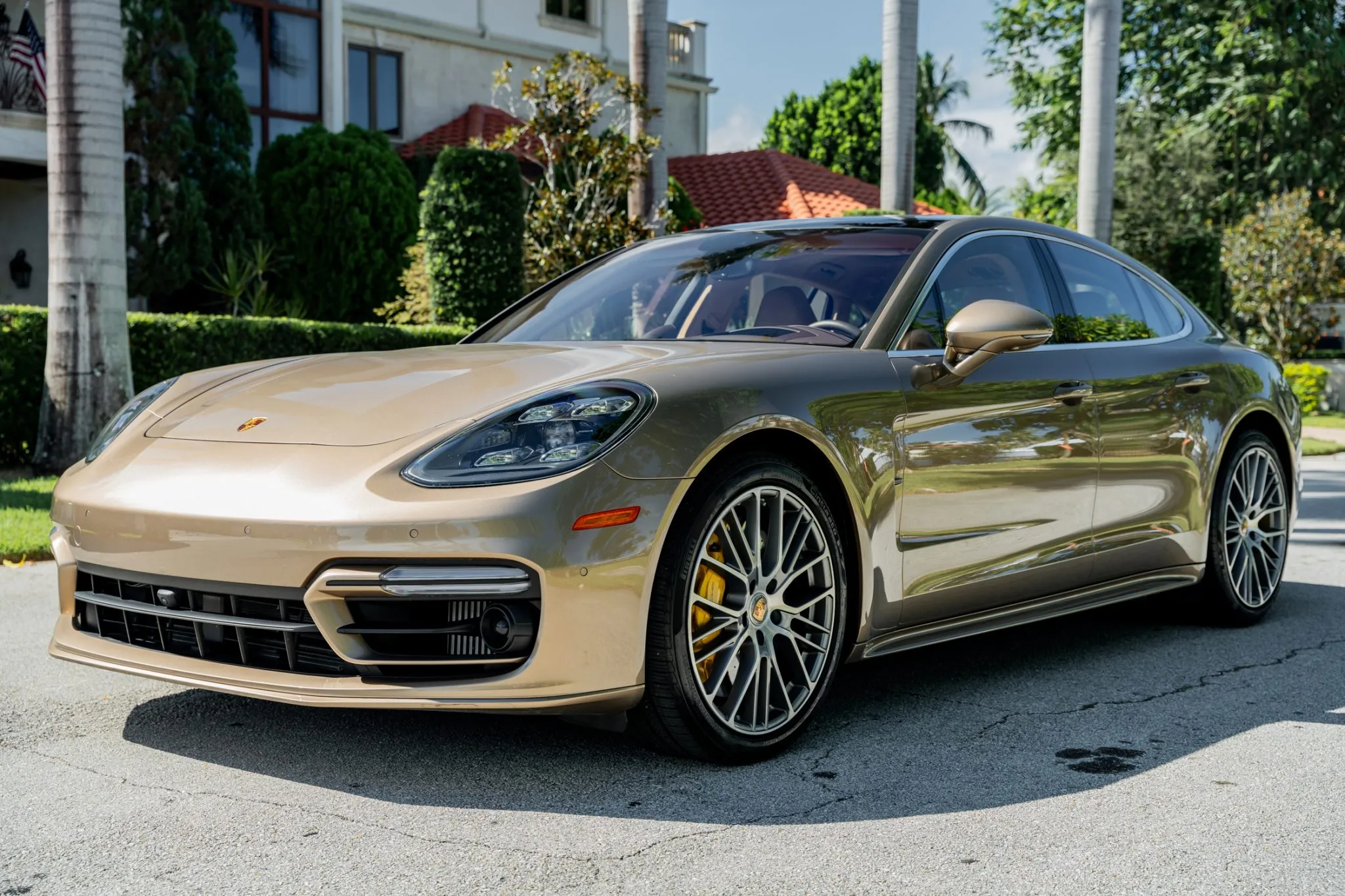 2023 Porsche Panamera Turbo S in Gold Bronze Metallic