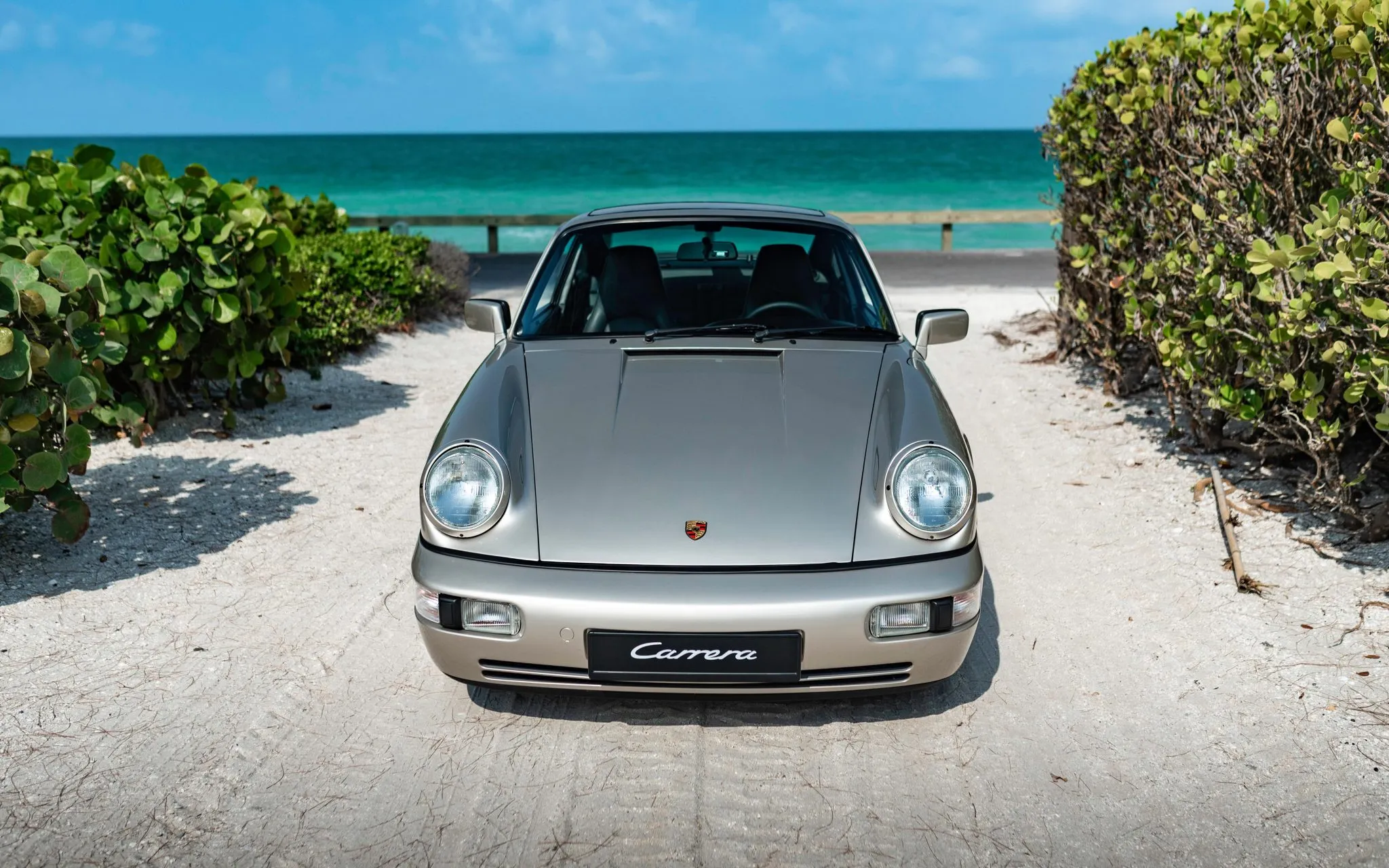 1989 Porsche 911 Carrera 4 Coupe in Linen Grey Metallic 