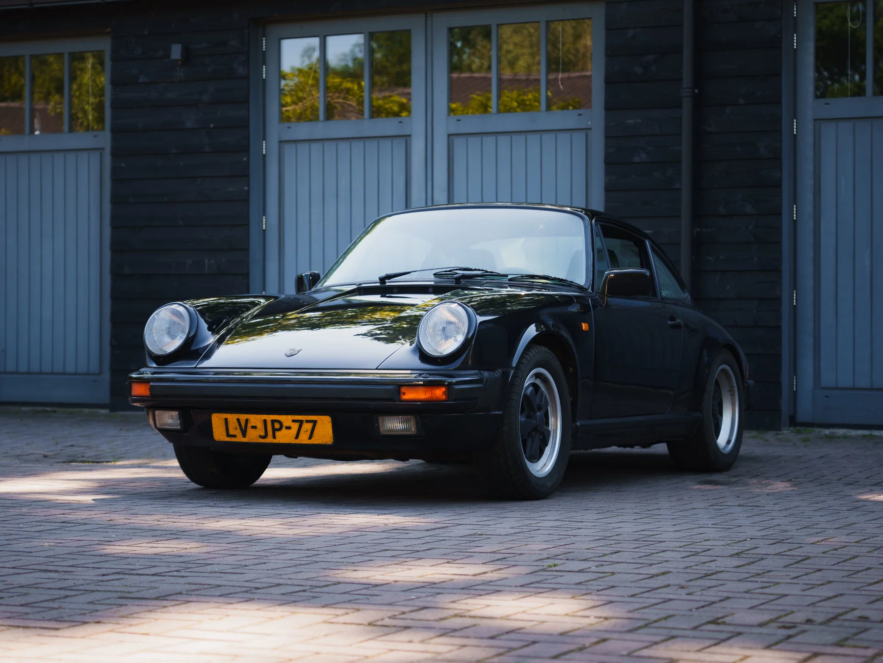 1988 Porsche 911 Carrera 3.2 In Satin Black Metallic