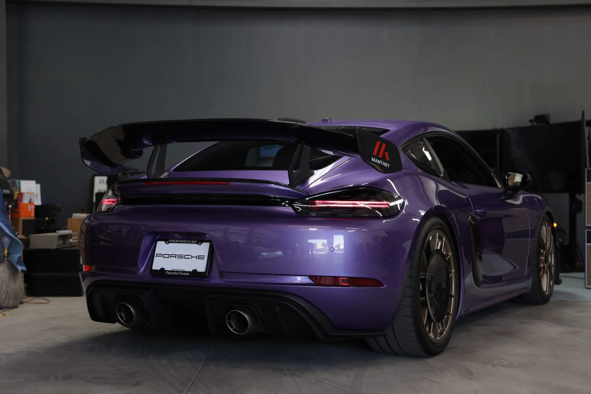 2023 Porsche 718 Cayman GT4 RS In Viola Purple Metallic