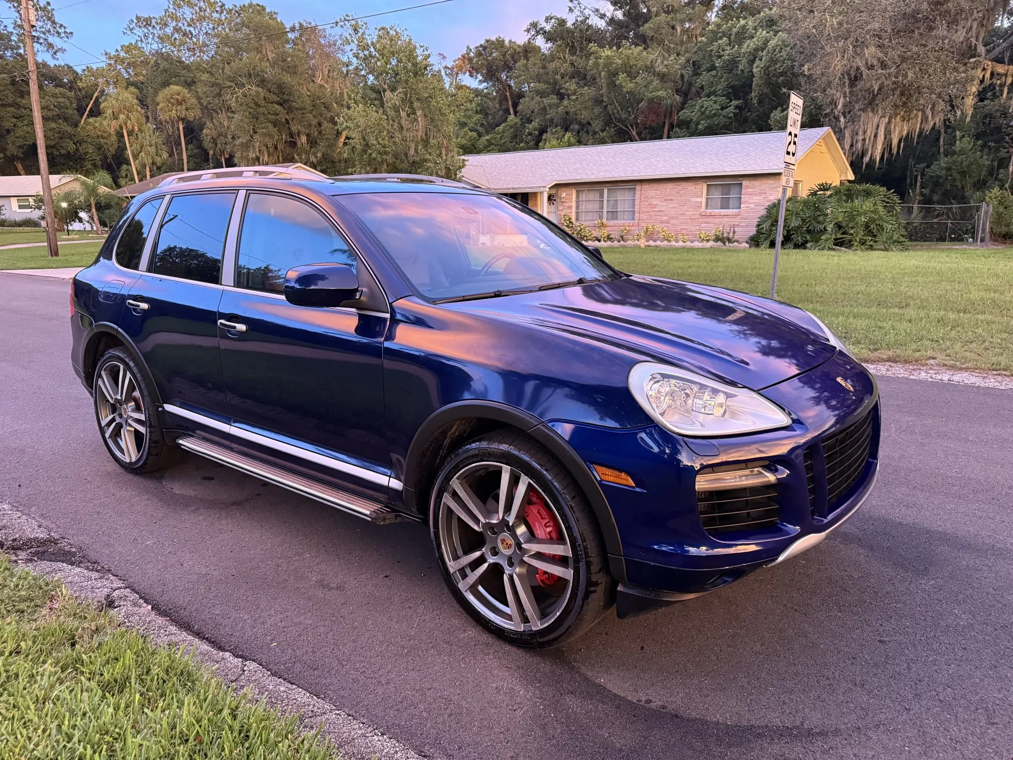 2008 Porsche Cayenne Turbo in Marine Blue Metallic