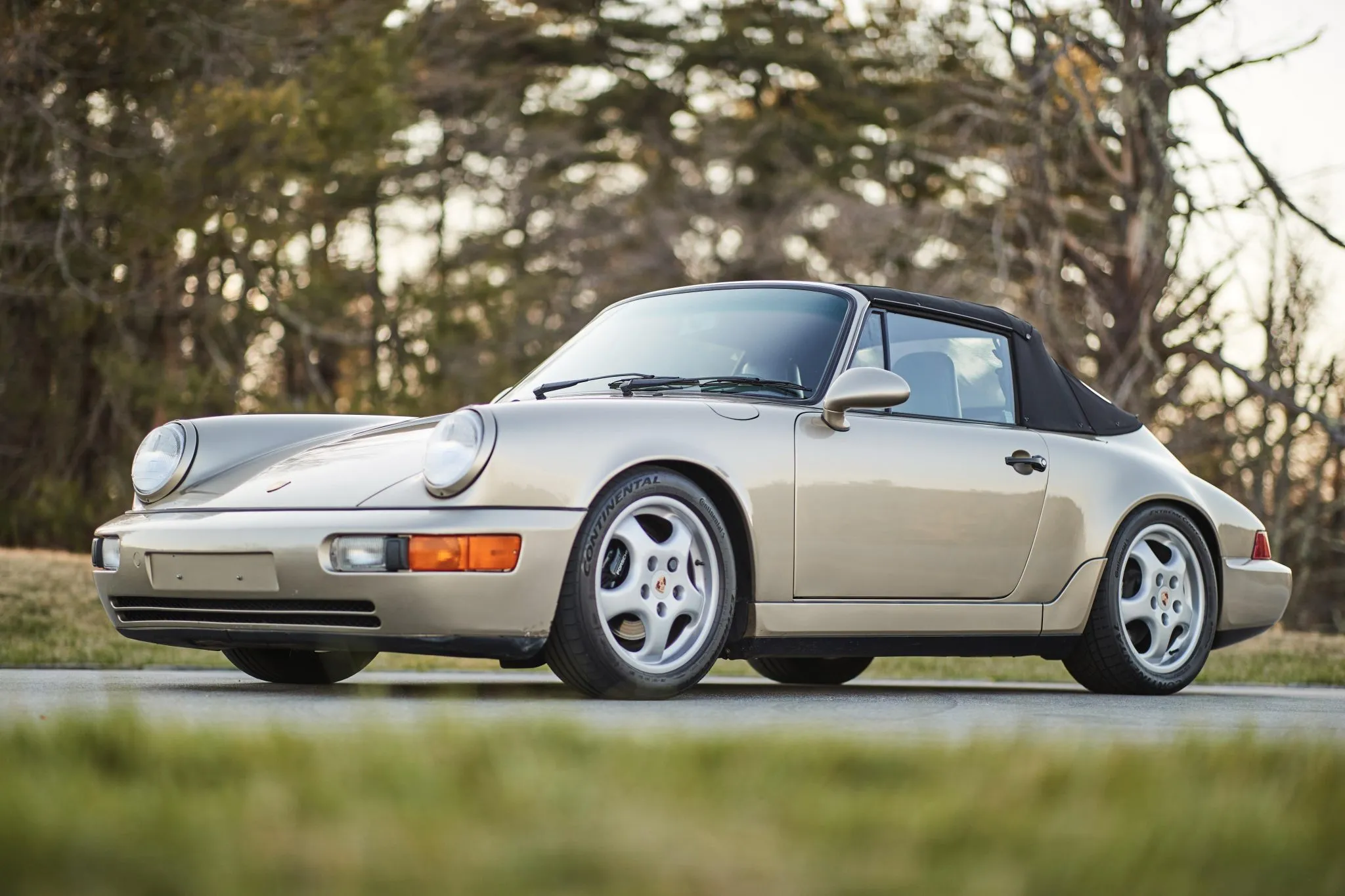 1992 Porsche 911 Carrera 2 Cabriolet in White Gold Metallic
