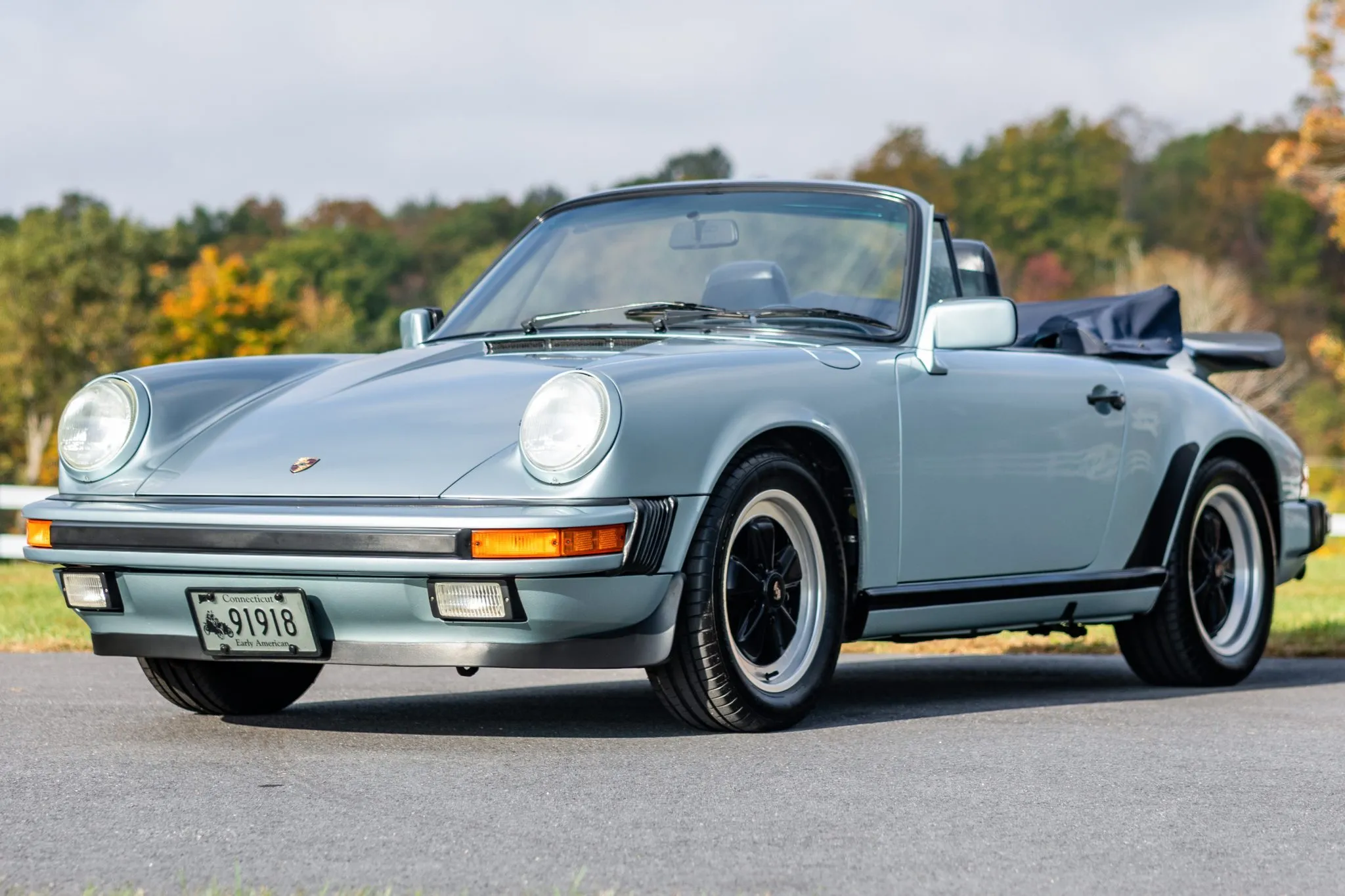 1988 Porsche 911 Carrera Cabriolet G50 in Lagoon Green Metallic