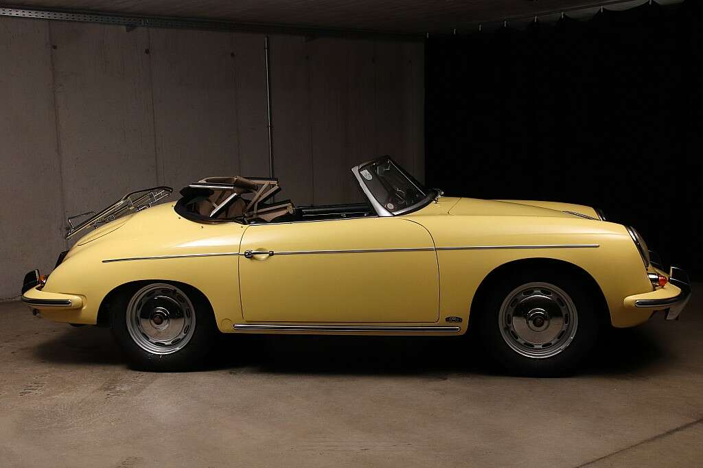 1961 Porsche 356 B 1600 Super Roadster in Condor Yellow