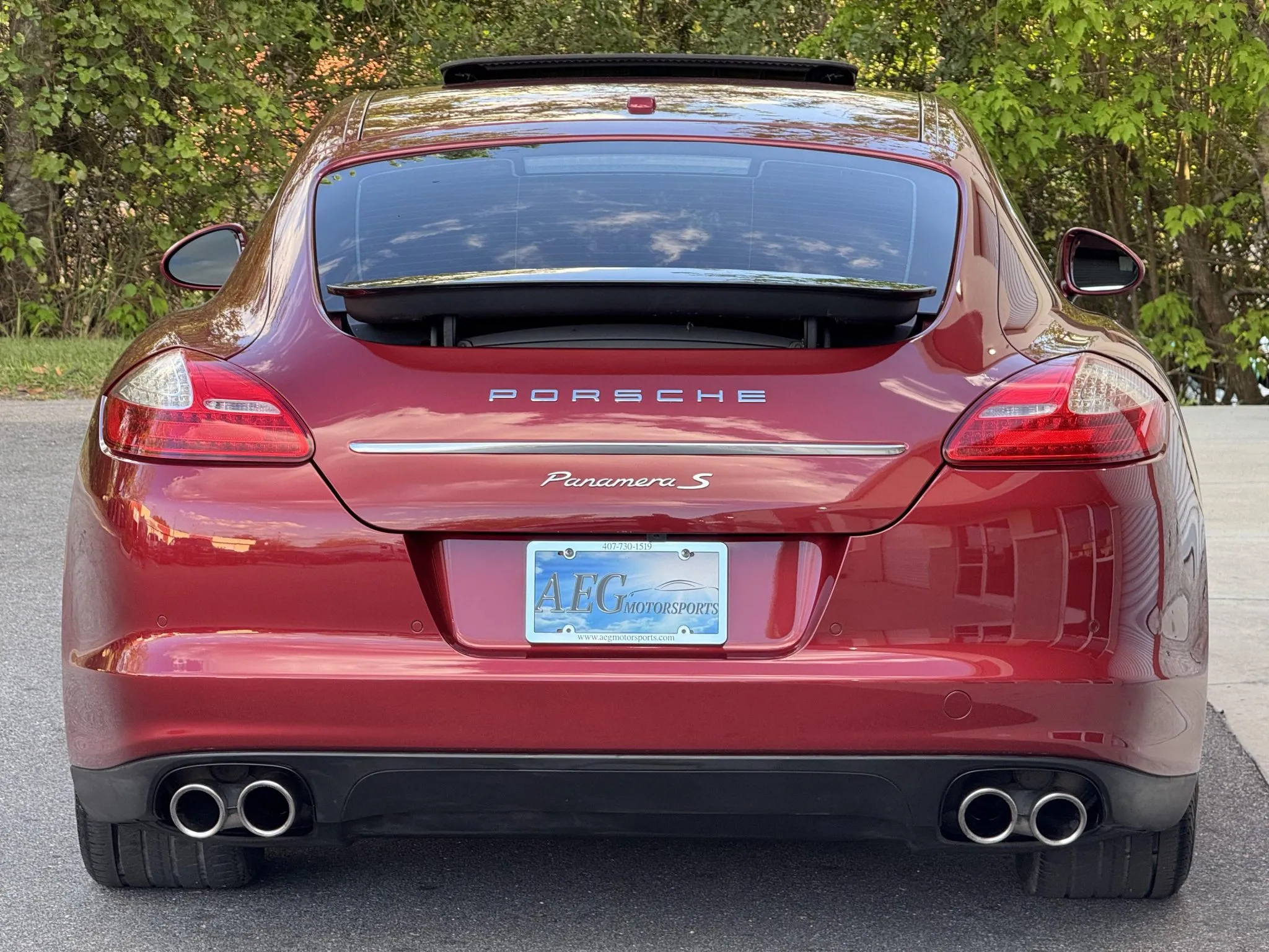 2011 Porsche Panamera S in Ruby Red Metallic