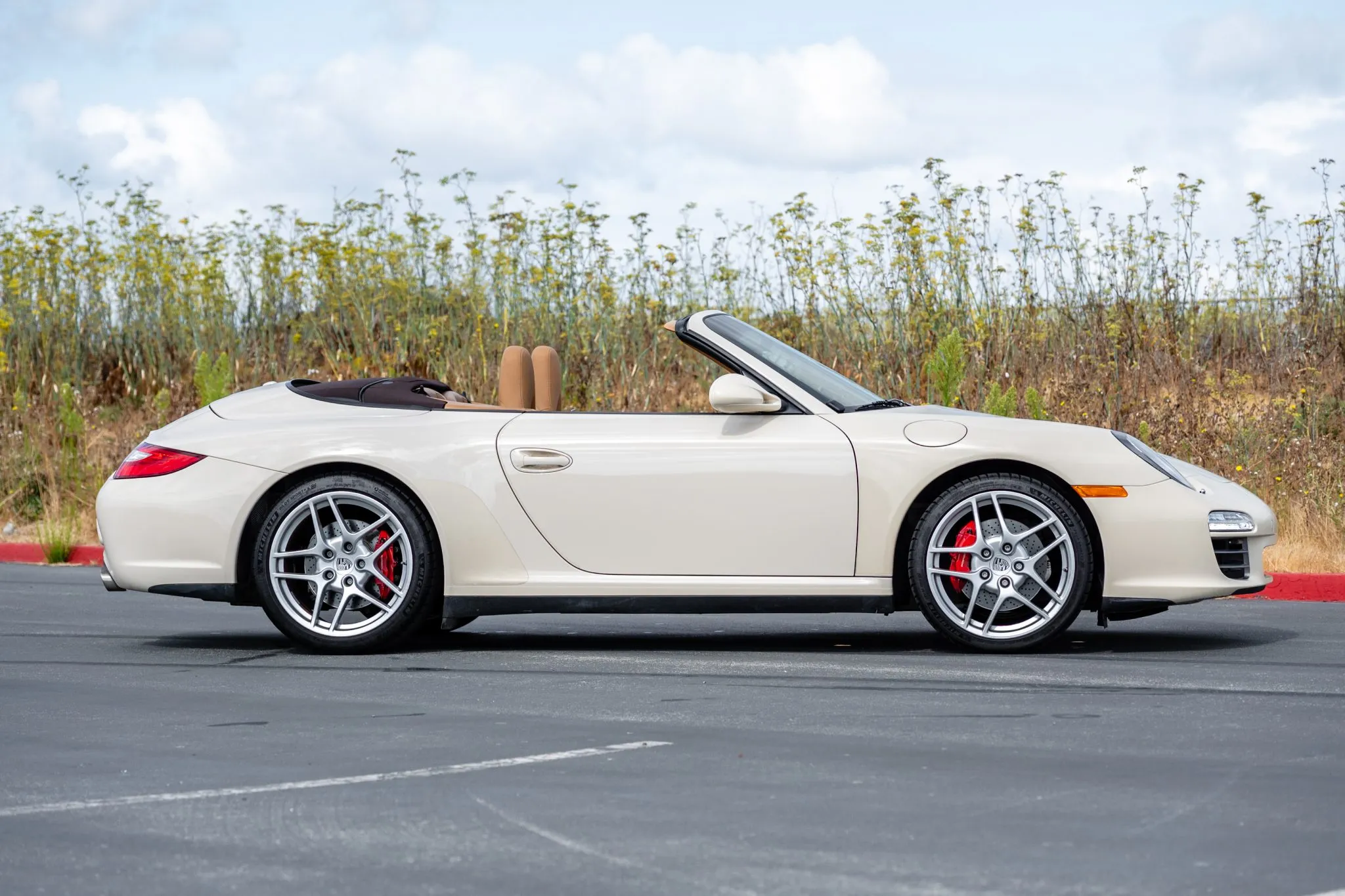 2009 Porsche 911 Carrera 4S Cabriolet in Cream White