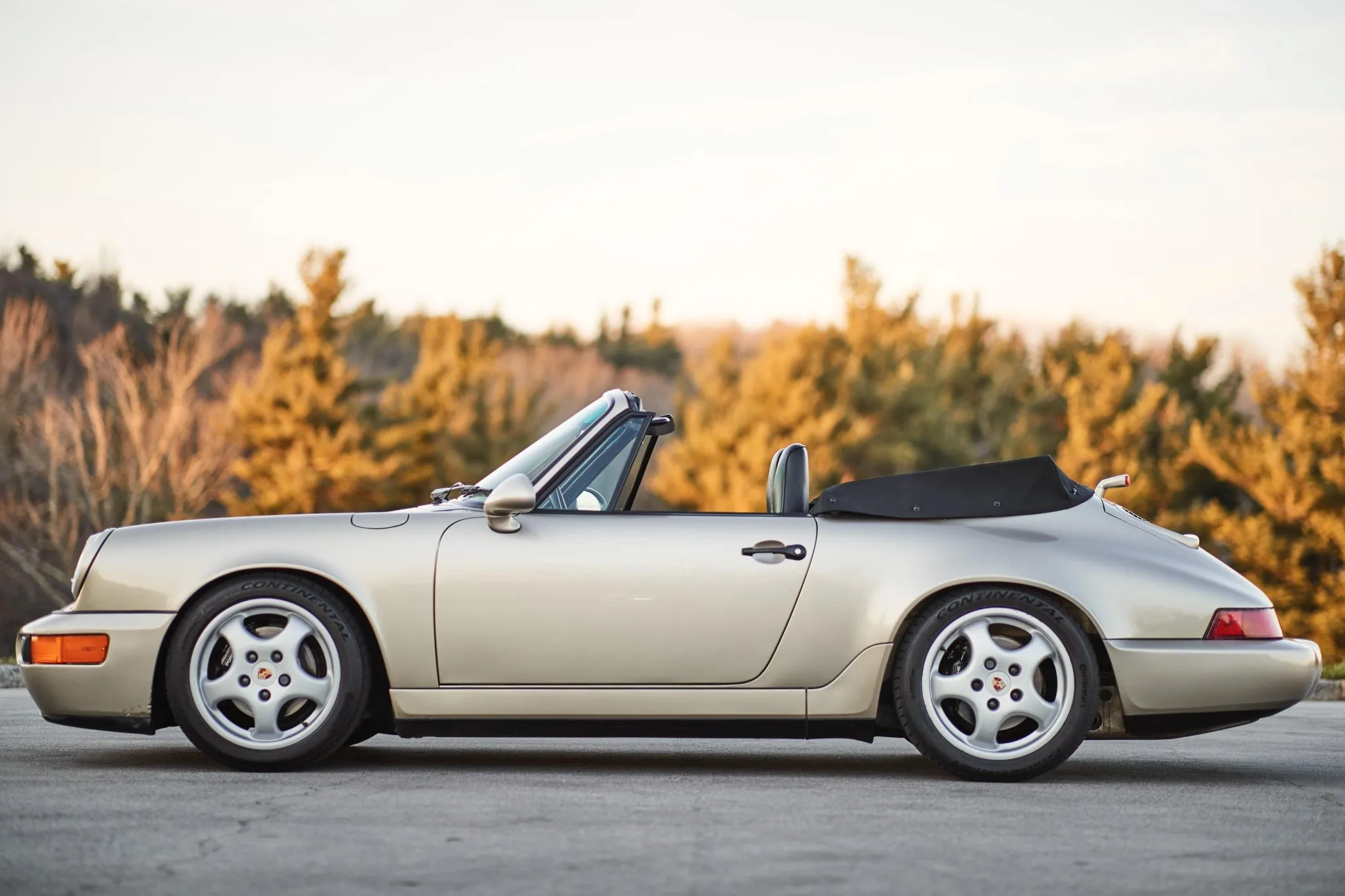 1992 Porsche 911 Carrera 2 Cabriolet in White Gold Metallic