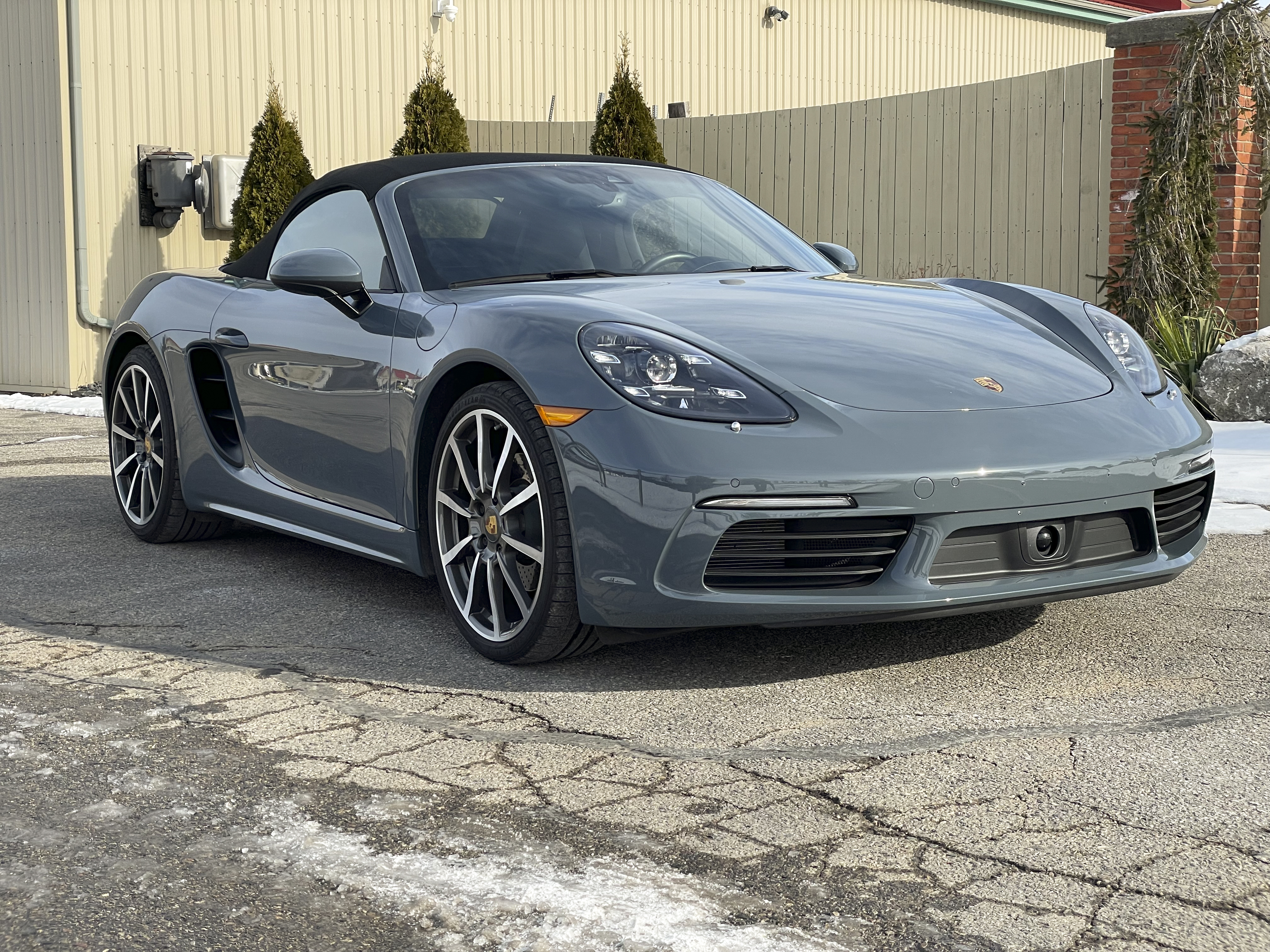 2018 Porsche 718 Boxster in Graphite Blue Metallic