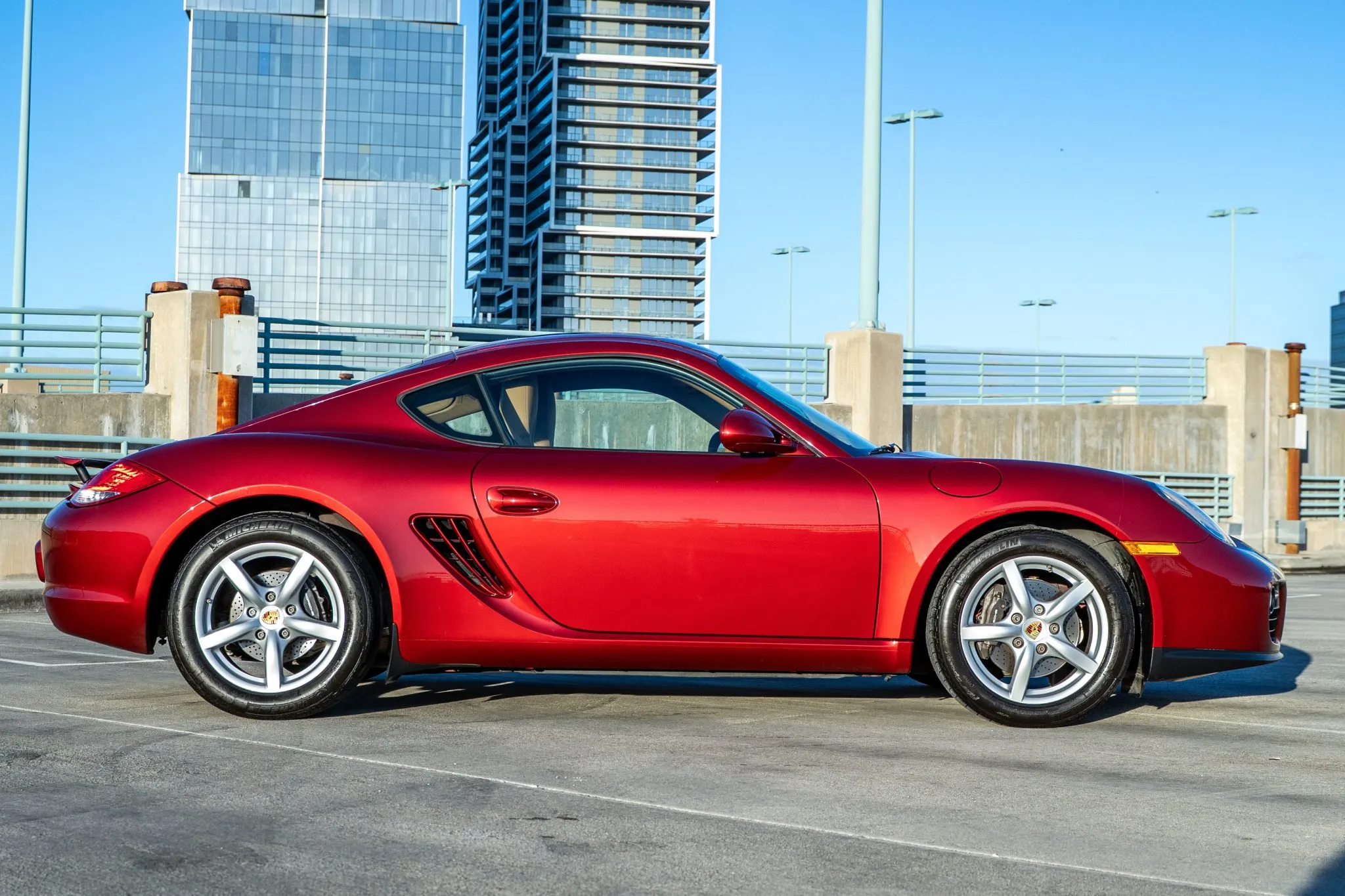 2009 Porsche Cayman in Ruby Red Metallic