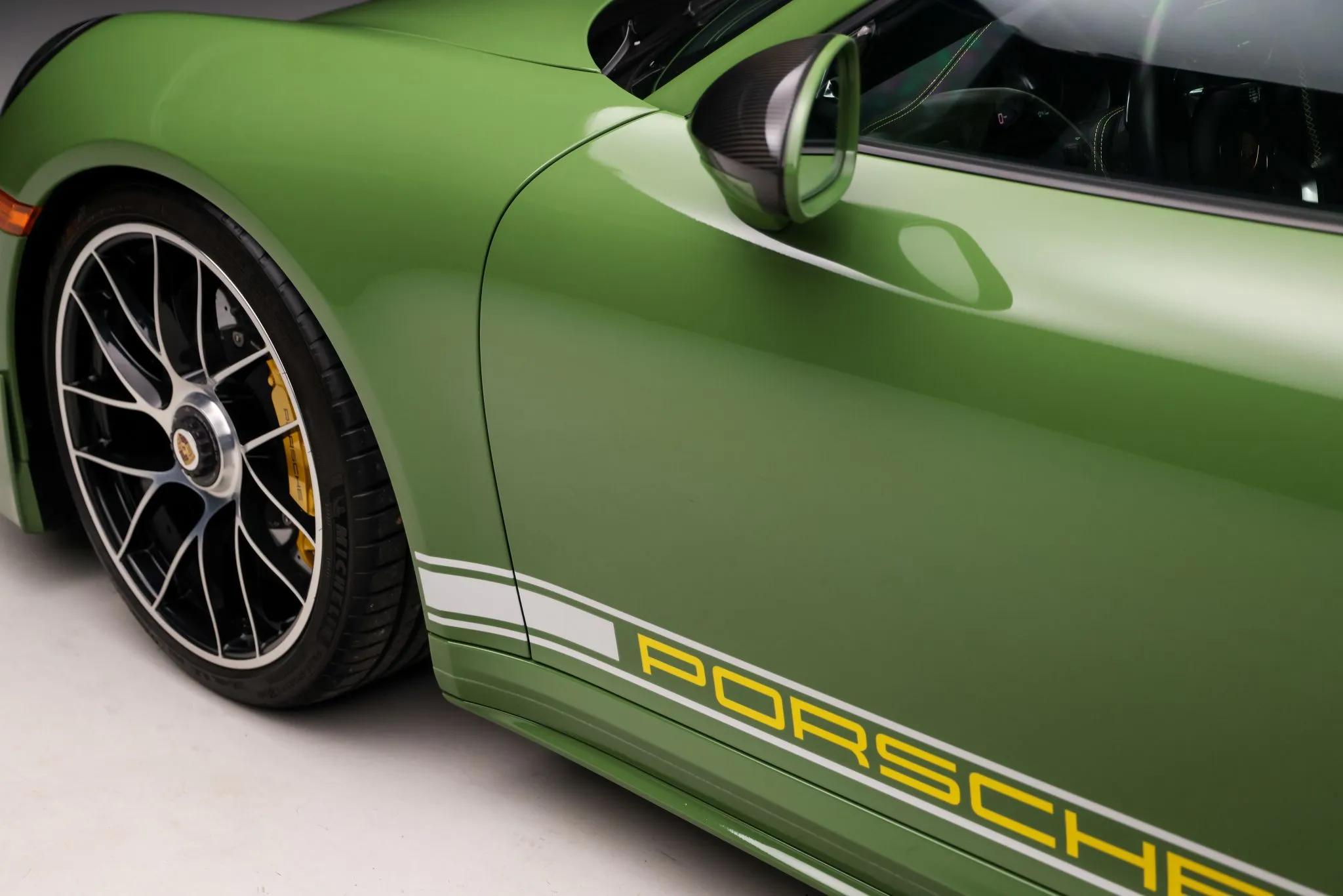 2019 Porsche 911 Turbo S Coupe in Olive Green