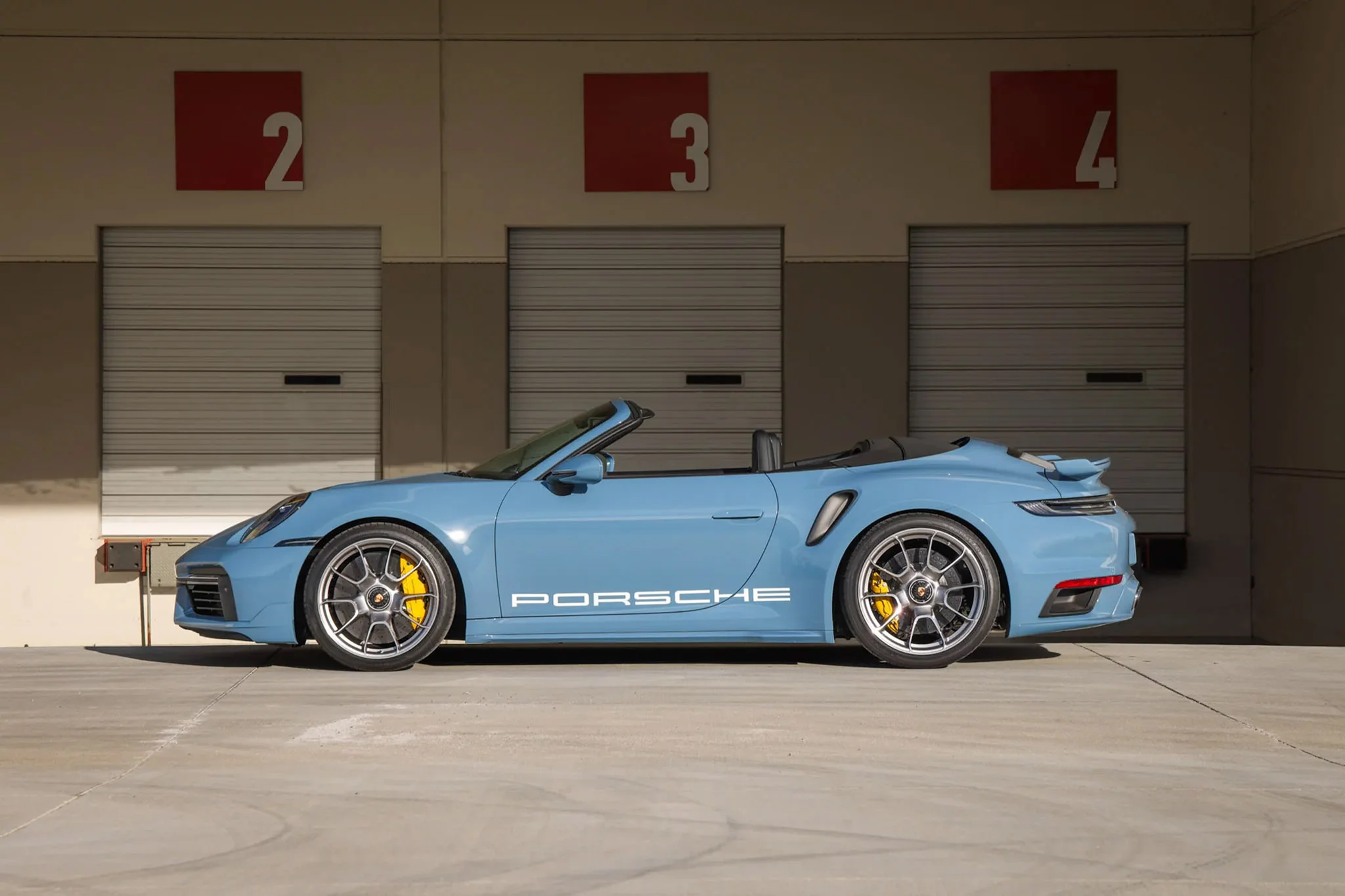 2025 Porsche 911 Turbo S Cabriolet in Nashy Blue