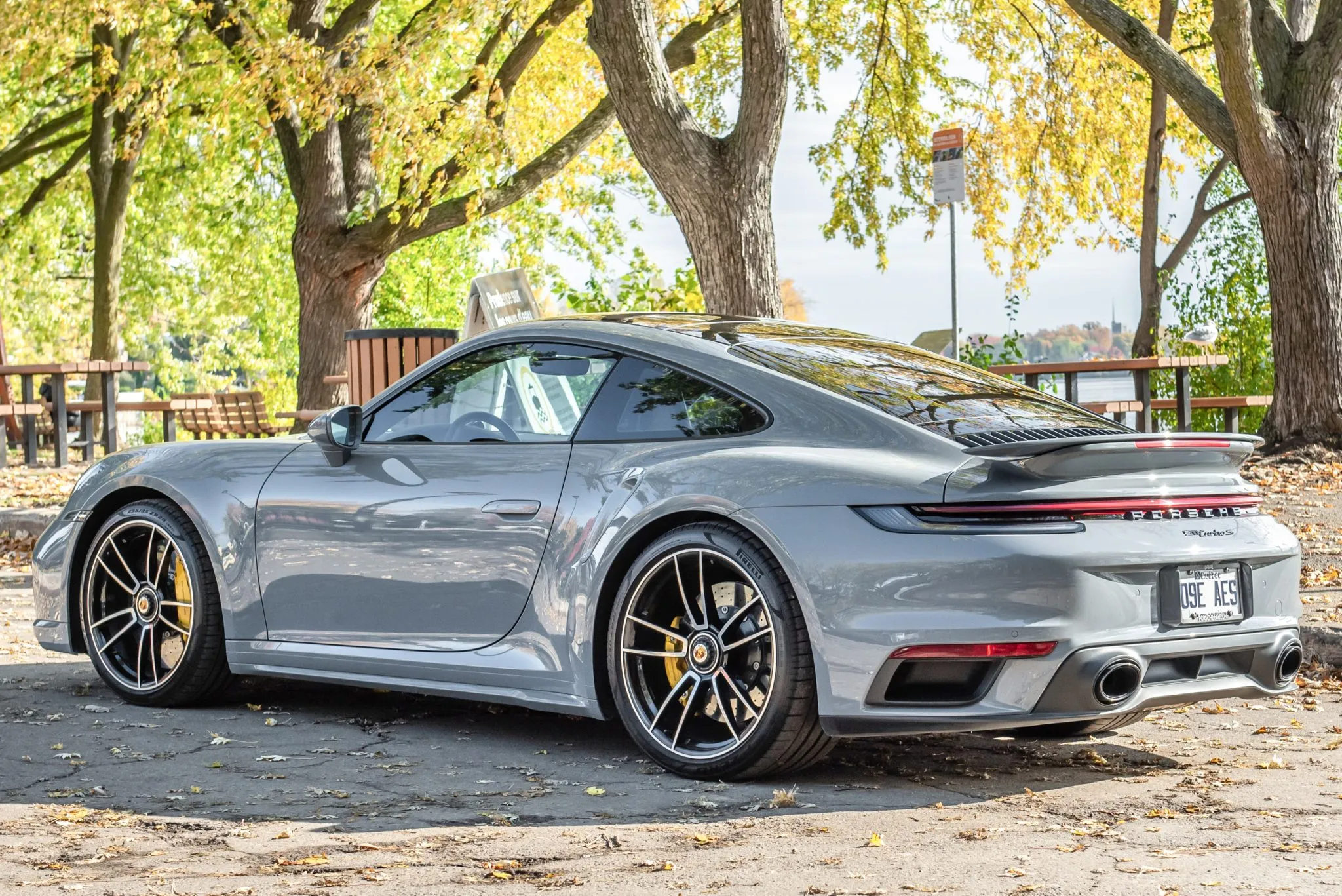2023 Porsche 911 Turbo S Coupe in Arctic Grey