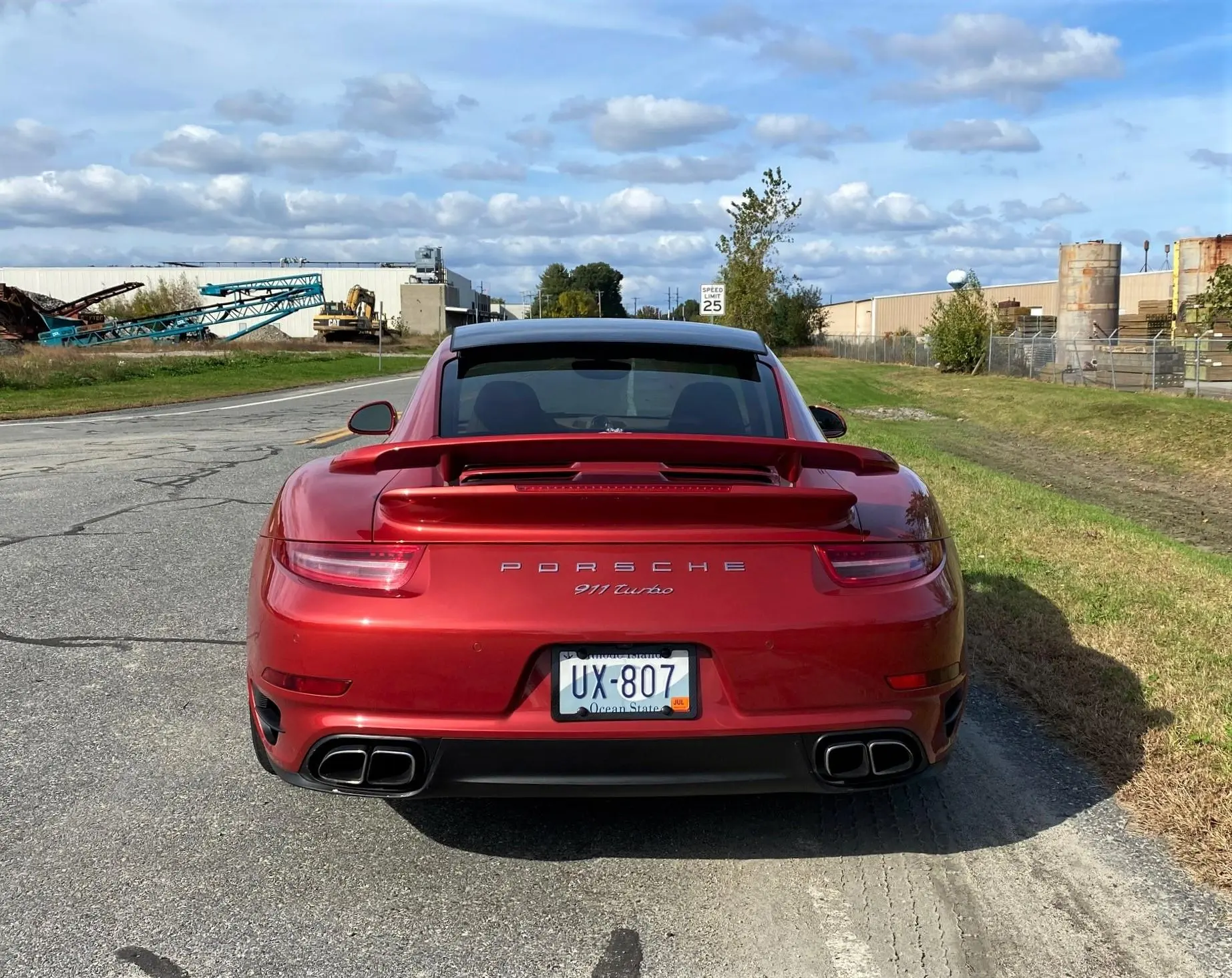2014 Porsche 911 Turbo Coupe in Amaranth Red Metallic