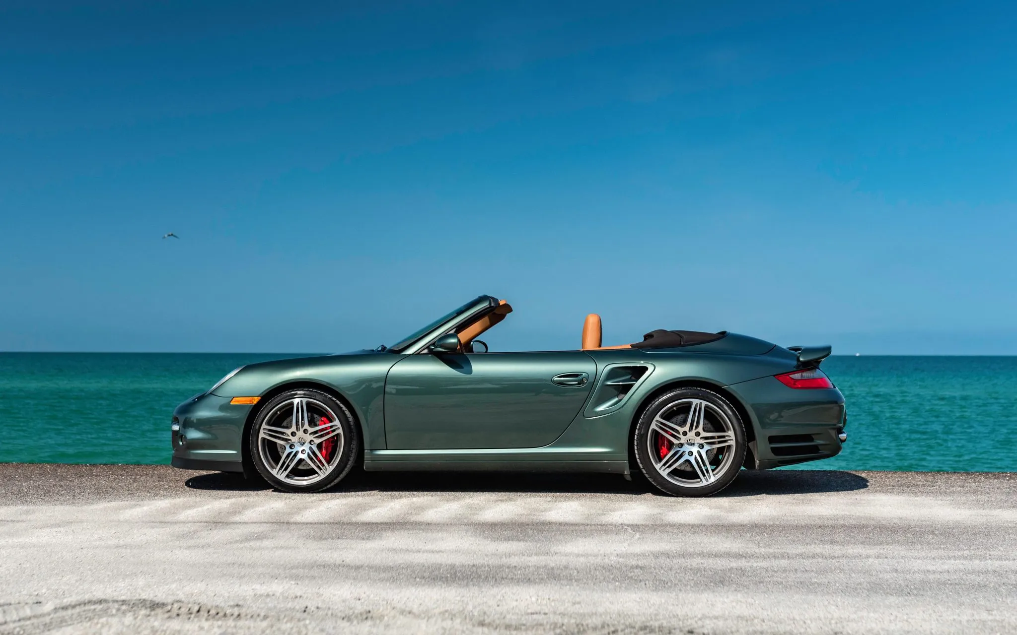 2008 Porsche 911 Turbo Cabriolet in Malachite Green Metallic