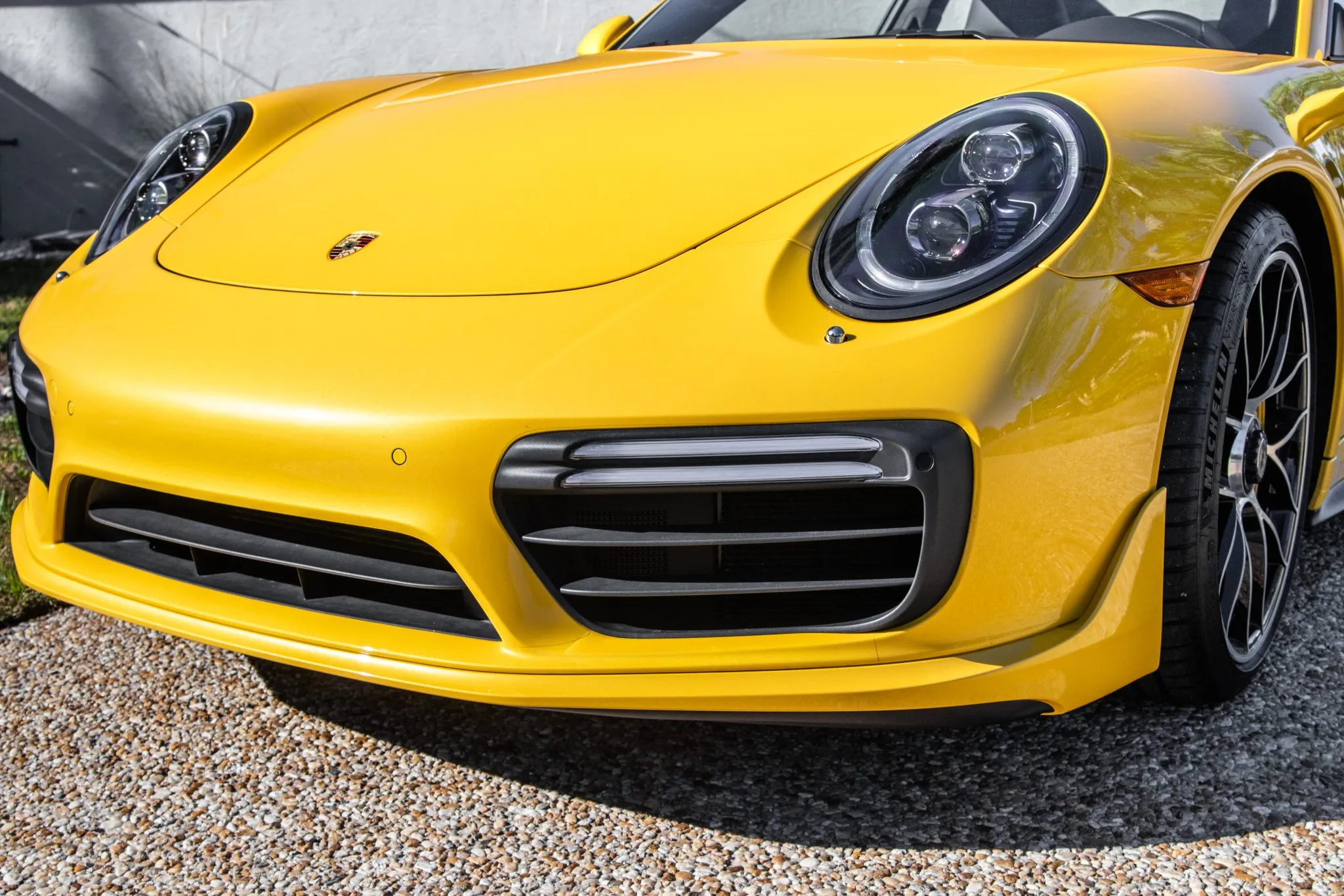 2018 Porsche 911 Turbo S Coupe in Saffron Yellow Metallic