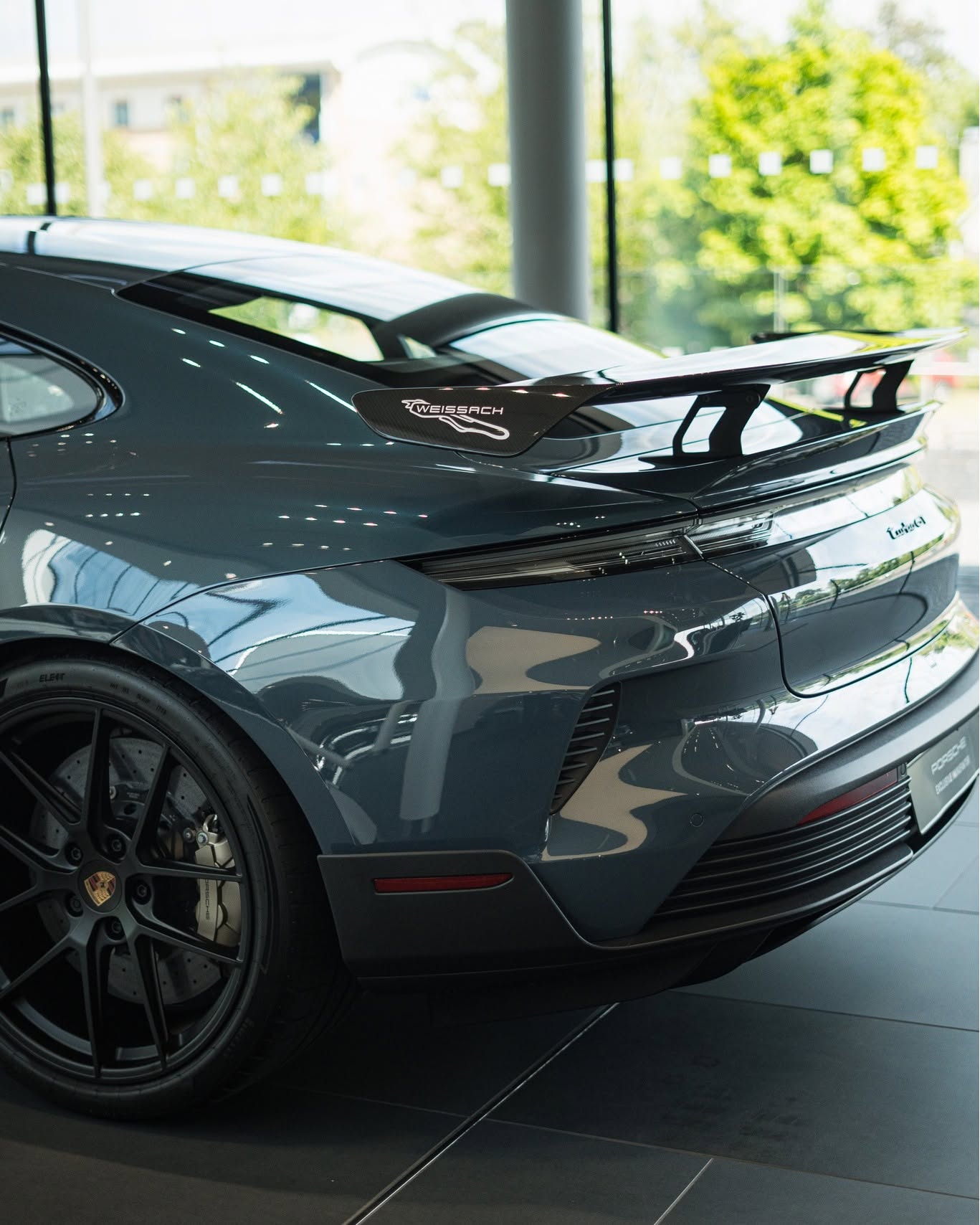 2025 Porsche Taycan Turbo GT in Pale Blue Metallic
