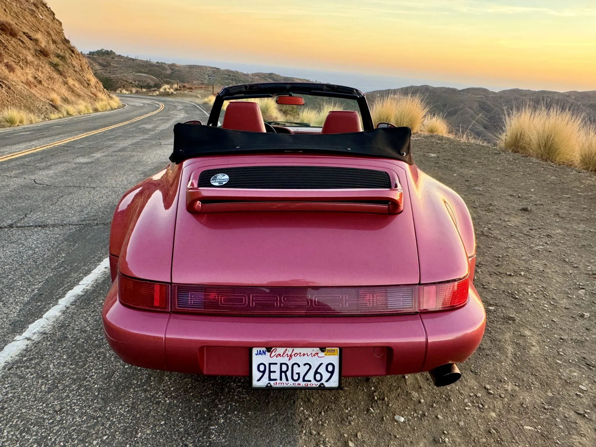 1993 Porsche 911 America Roadster in Raspberry Red Metallic