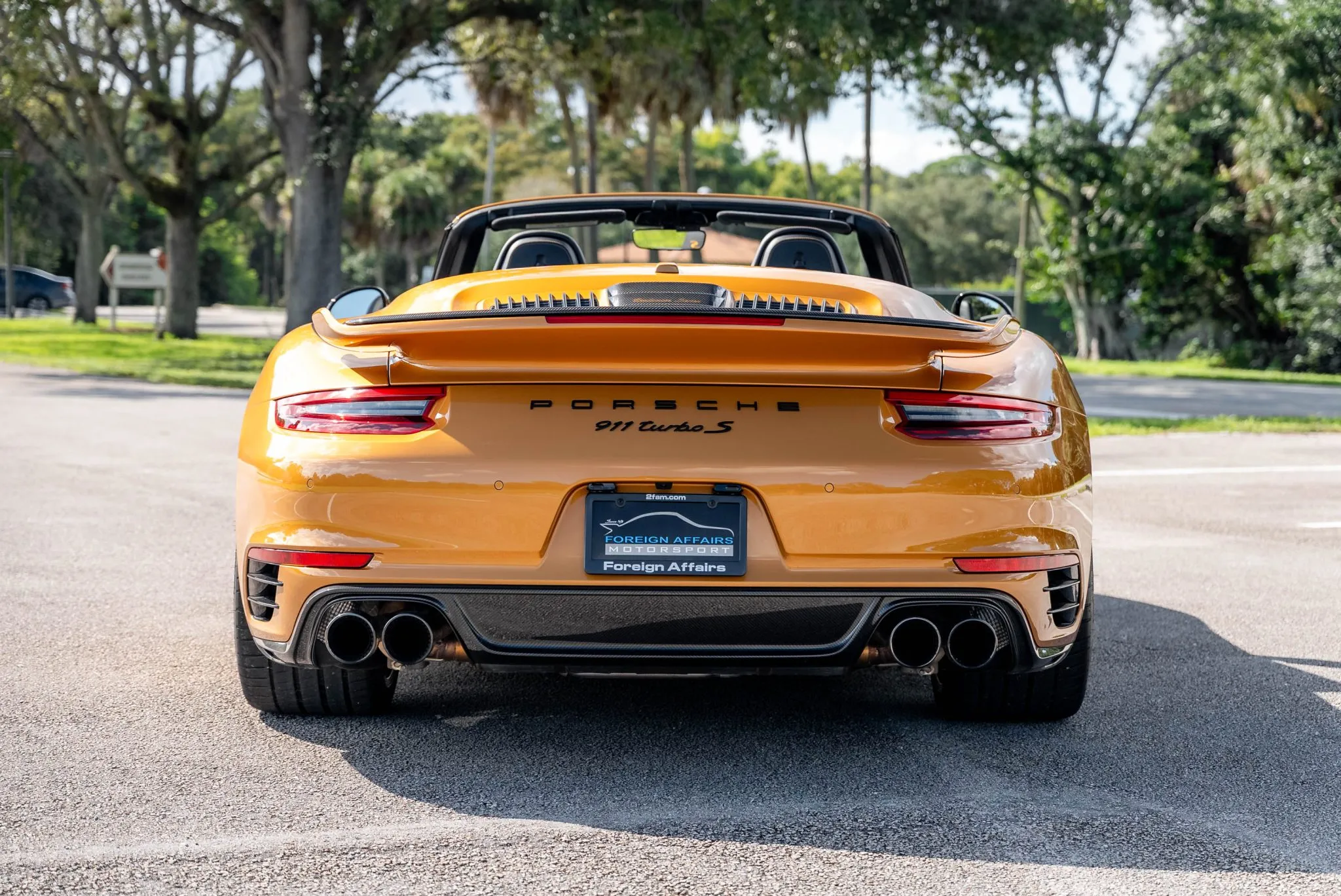 2019 Porsche 911 Turbo S Cabriolet Exclusive Series in Golden Yellow Metallic