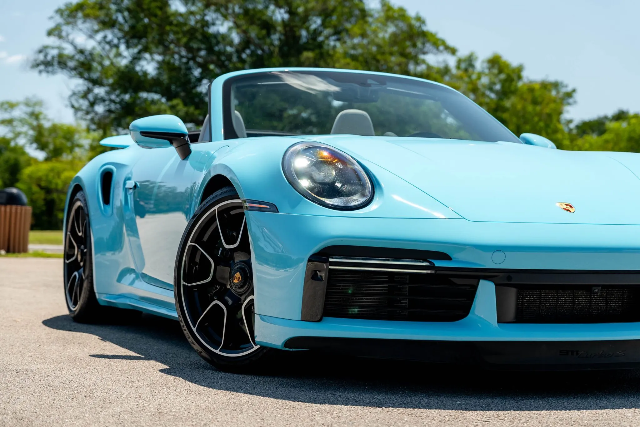 2024 Porsche 911 Turbo S Cabriolet in Olympic Blue
