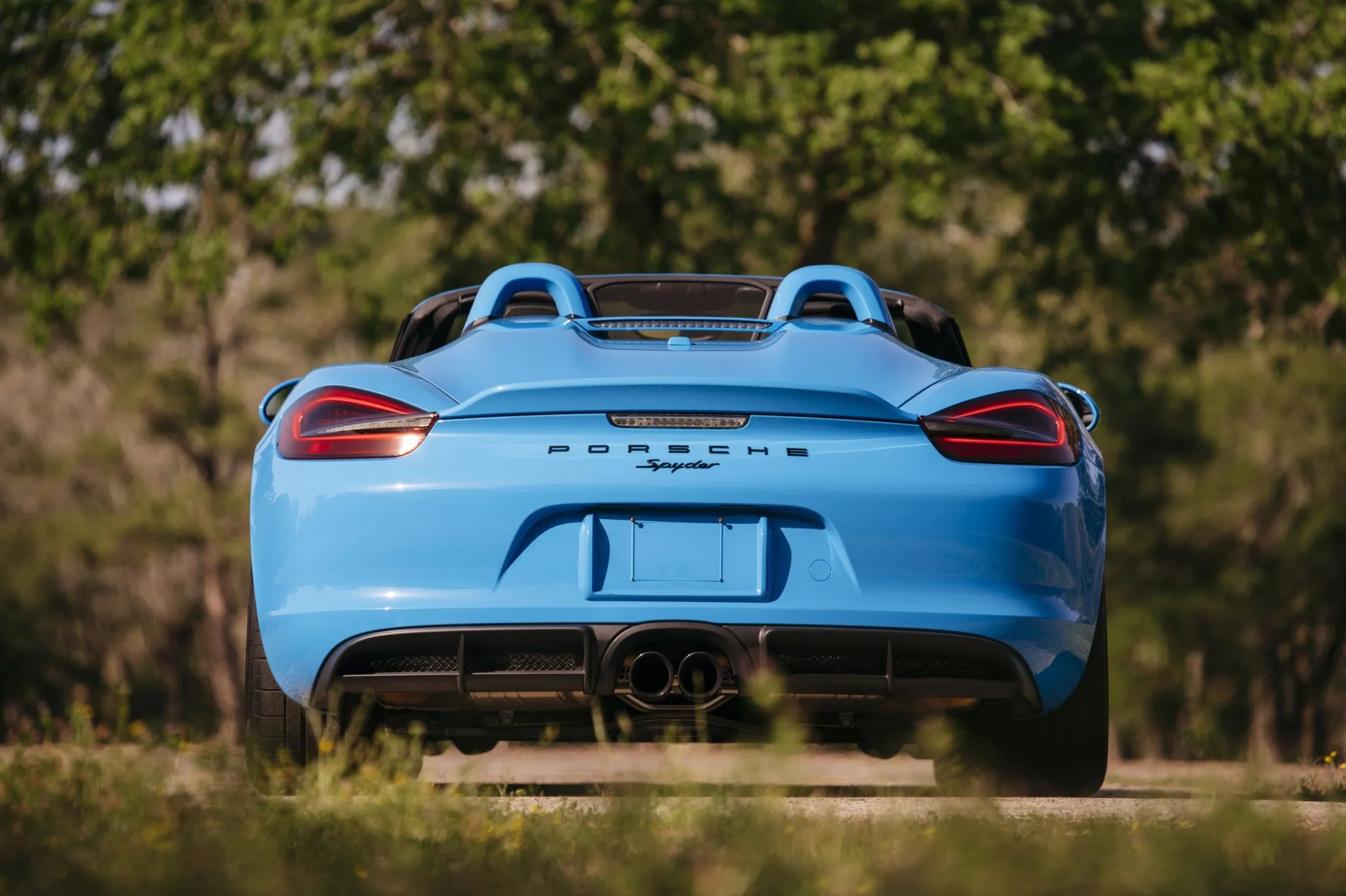2016 Porsche Boxster Spyder in Mexico Blue